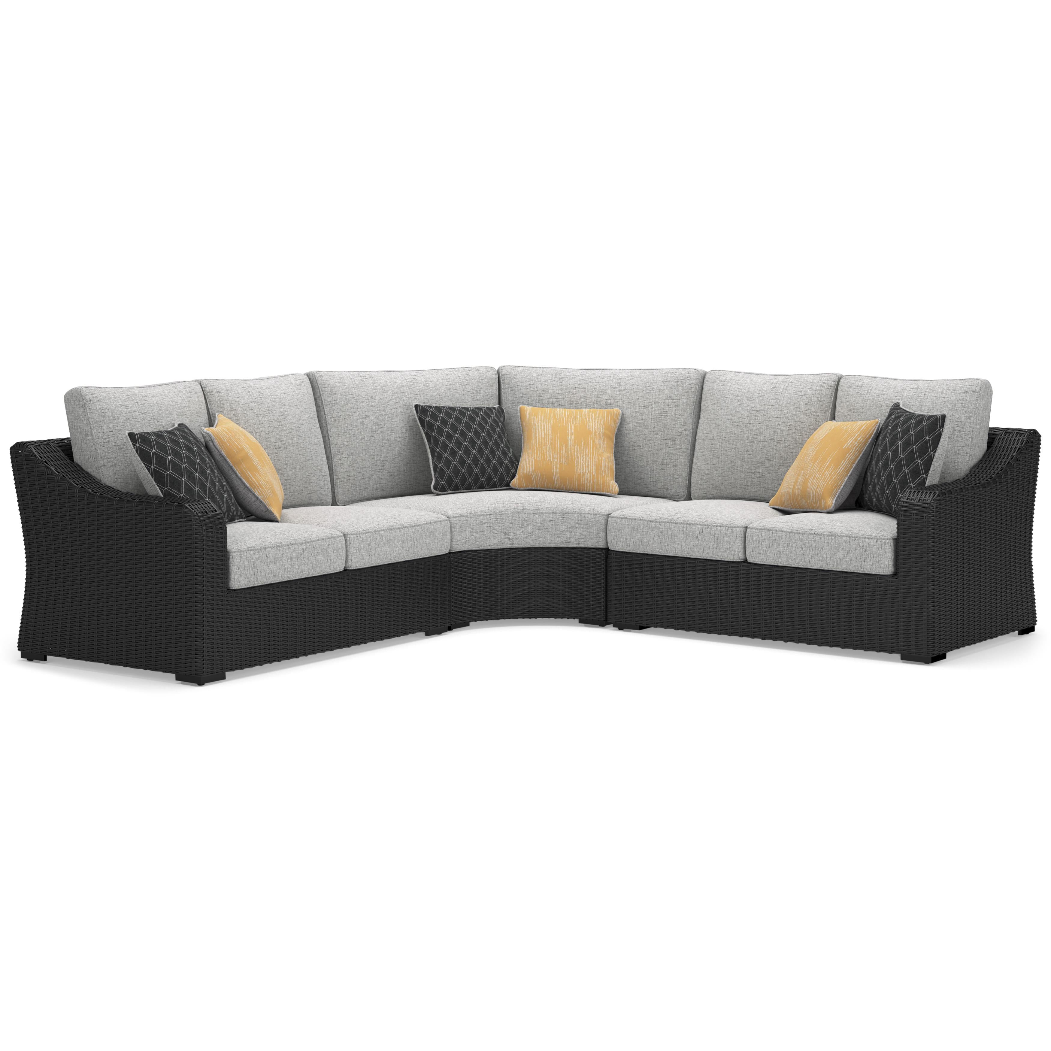 Signature Design by Ashley Beachcroft P792P1 3 pc Outdoor Sectional - Image 1