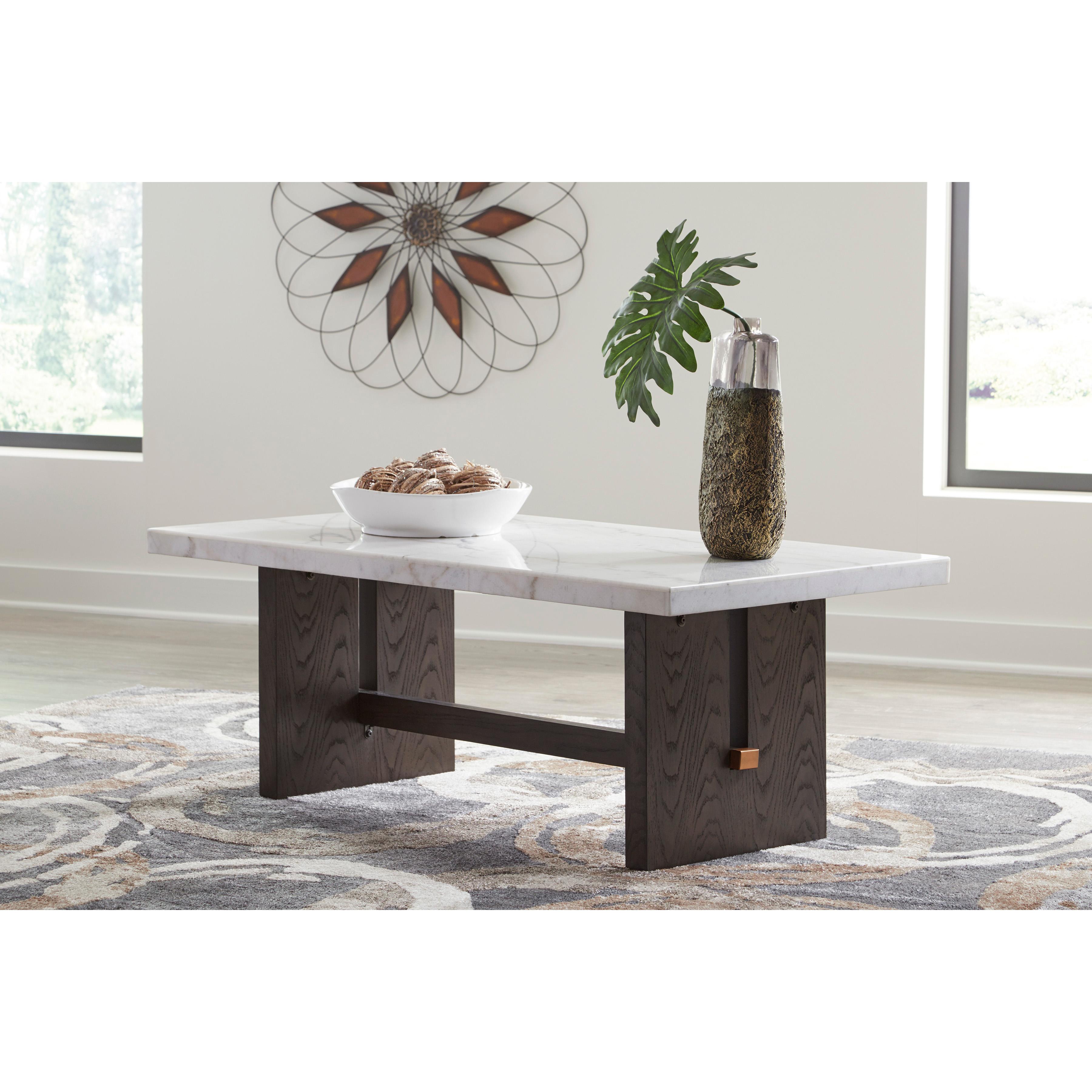 Signature Design by Ashley Burkhaus T779T1 Coffee Table and 2 Ends - Image 2