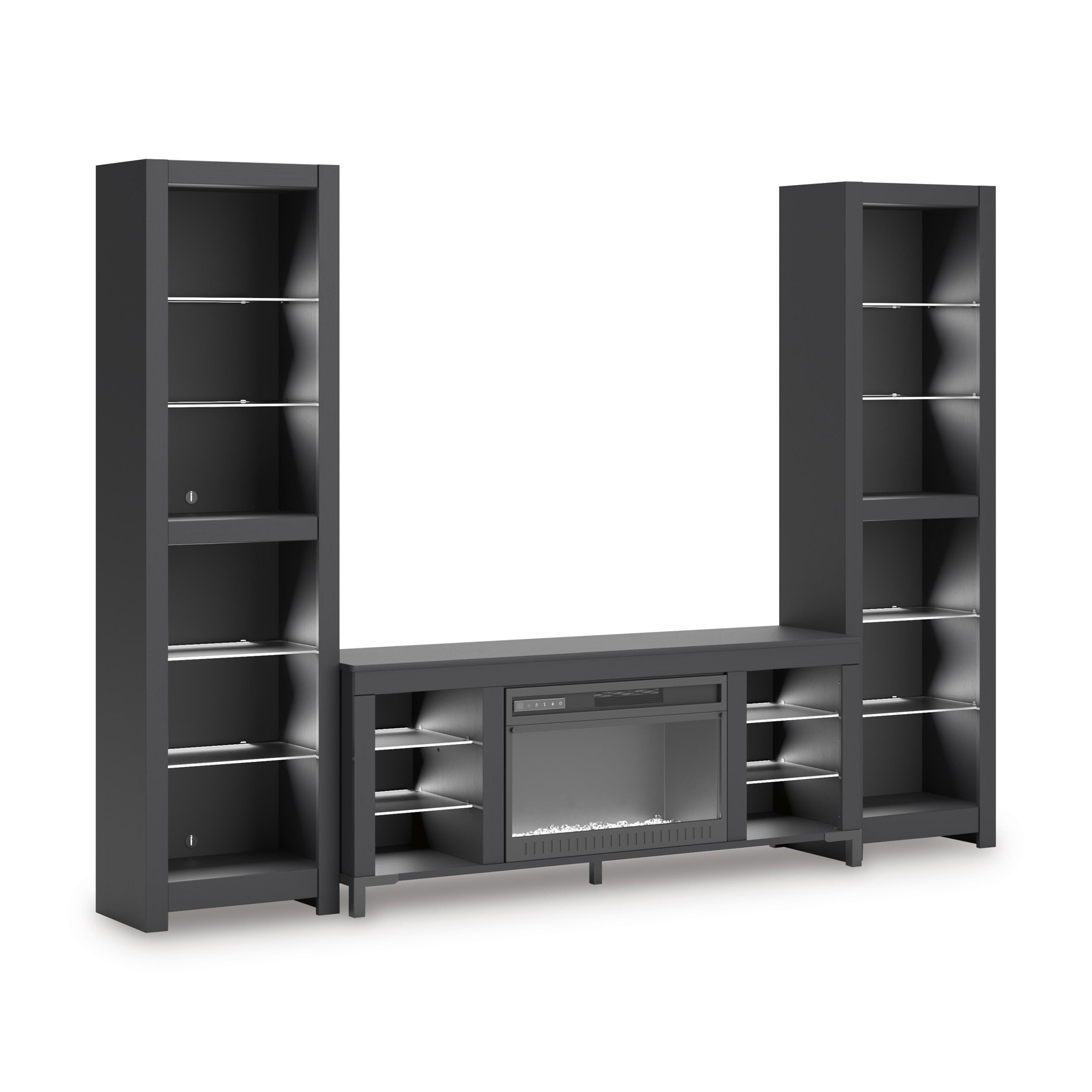 Signature Design by Ashley Cayberry W2721W2 3 pc Entertainment Center with Electric Fireplace - Image 2
