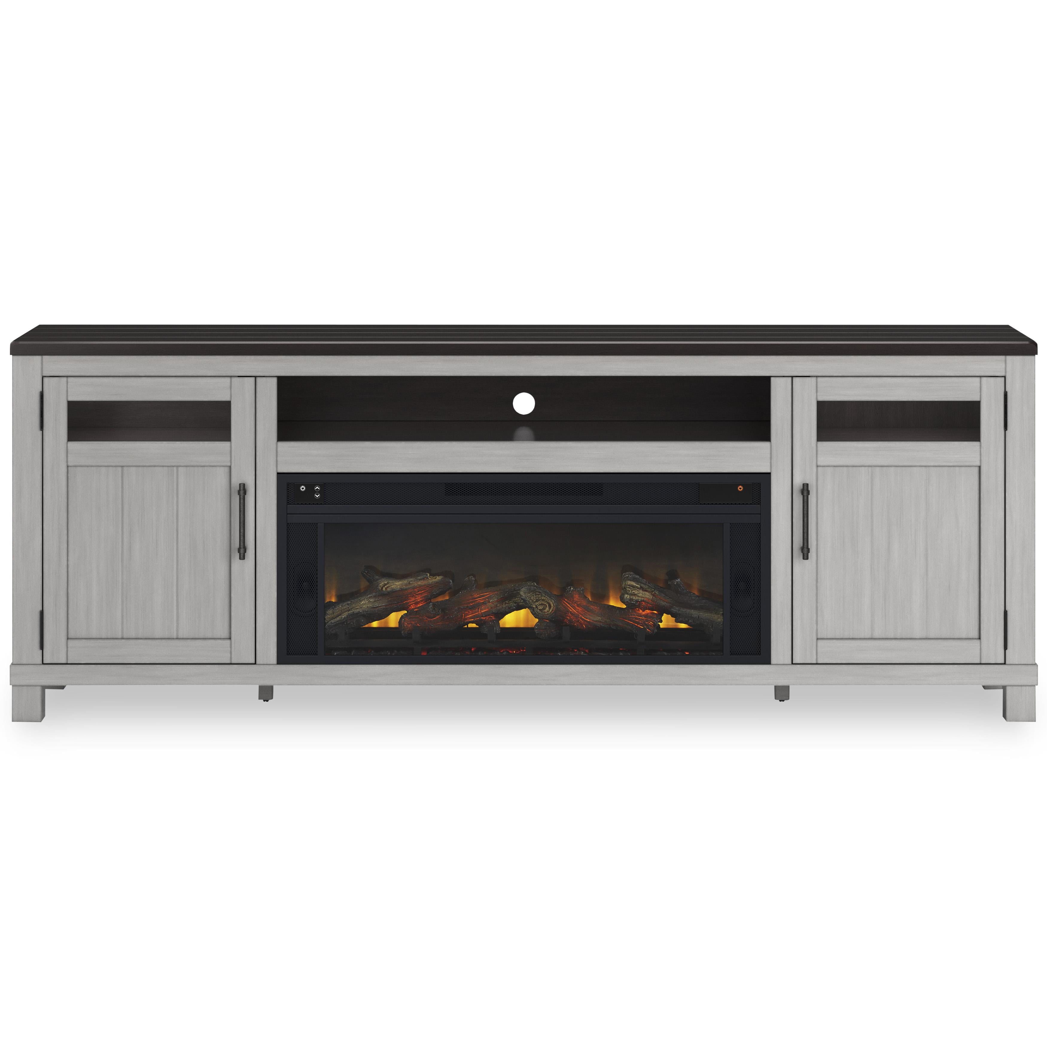 Signature Design by Ashley Darborn W796W1 88" TV Stand with Electric Fireplace - Image 2