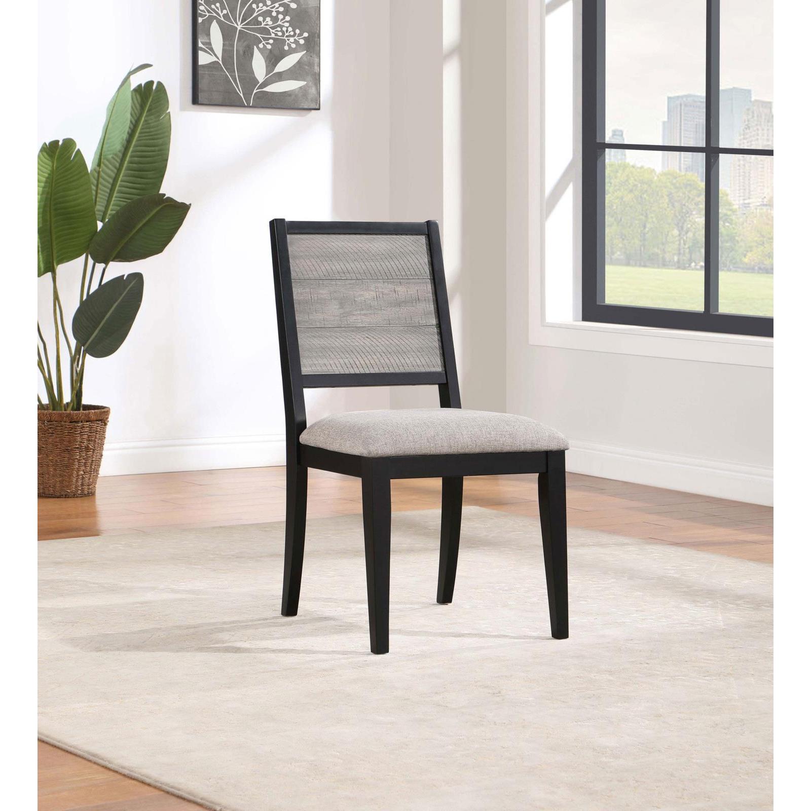 Coaster Furniture Elodie 121222 Wood Dining Side Chair - Grey and Black - Image 2