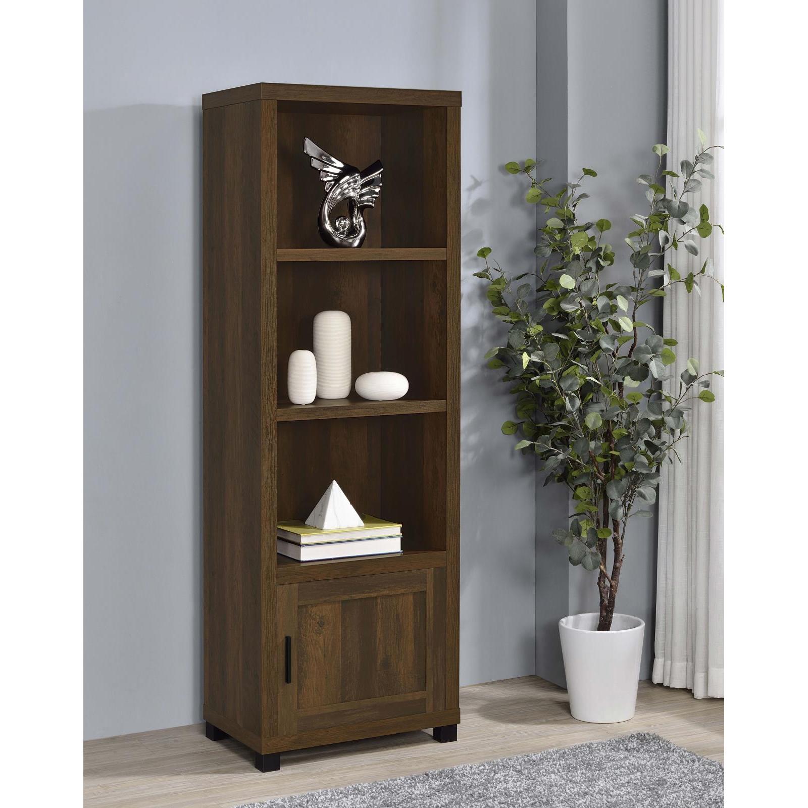 Coaster Furniture Sachin 707736 3-shelf Engineered Wood Media Tower - Dark Pine - Image 2
