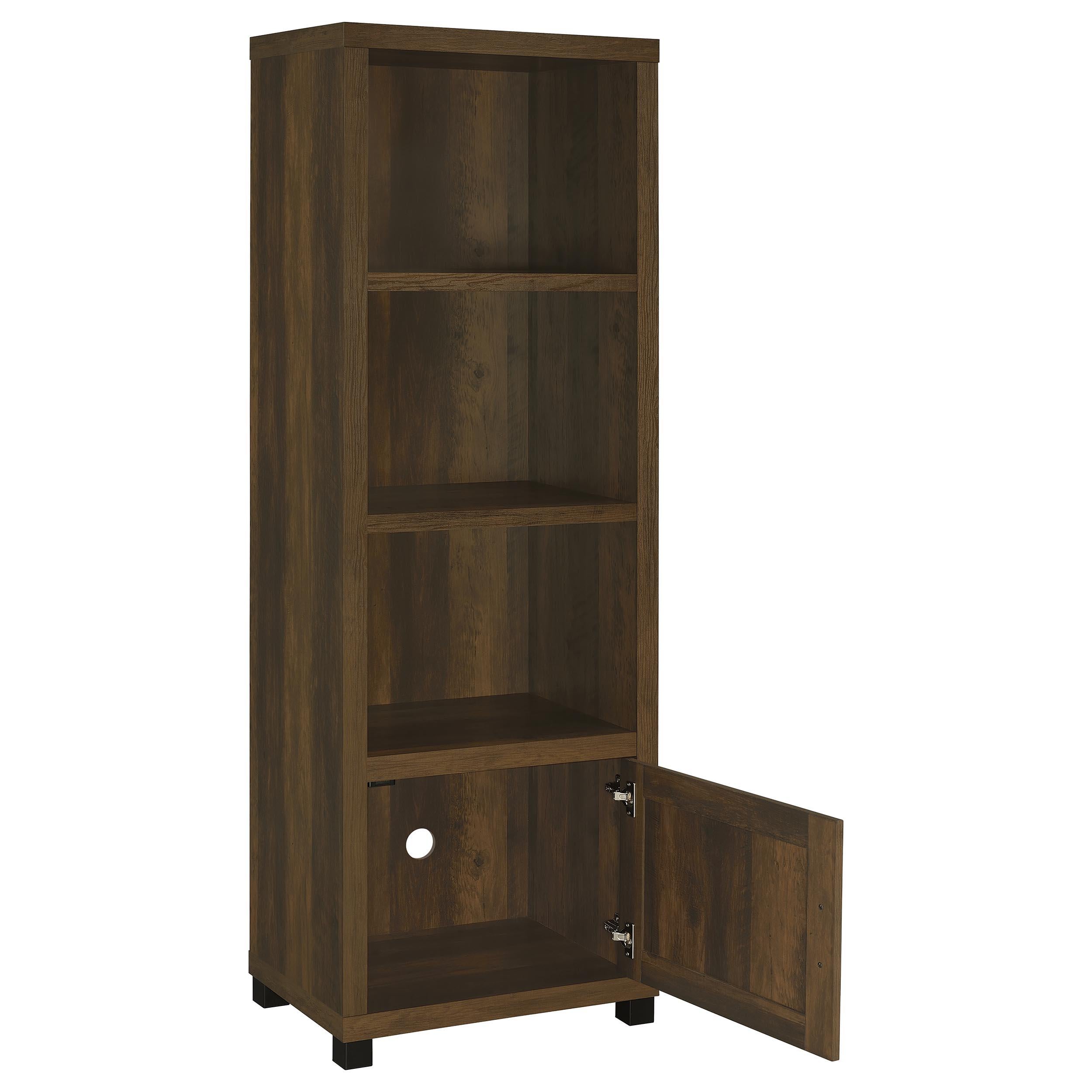 Coaster Furniture Sachin 736293-SET 3-piece Entertainment Center with 79" TV Stand - Dark Pine - Image 3