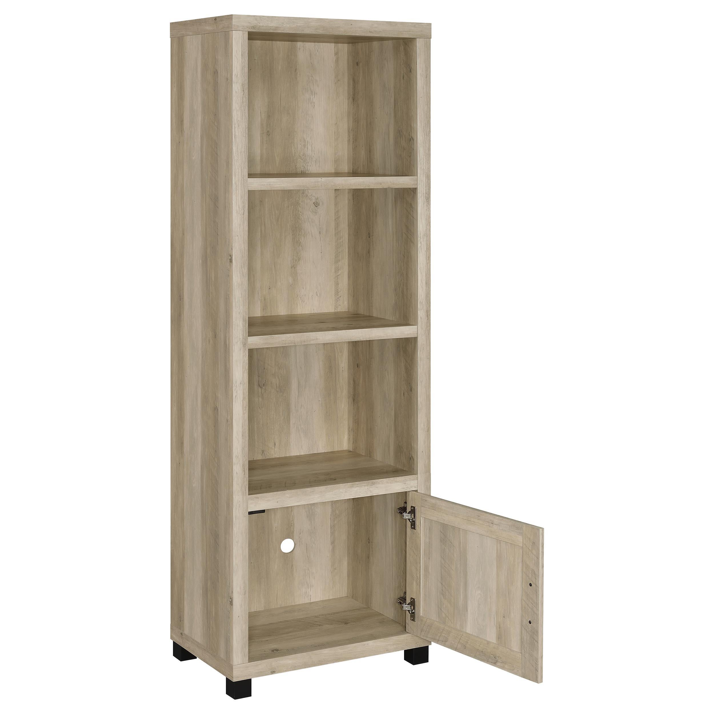 Coaster Furniture Sachin 736283-SET 3-piece Entertainment Center with 79" TV Stand - Antique Pine - Image 3