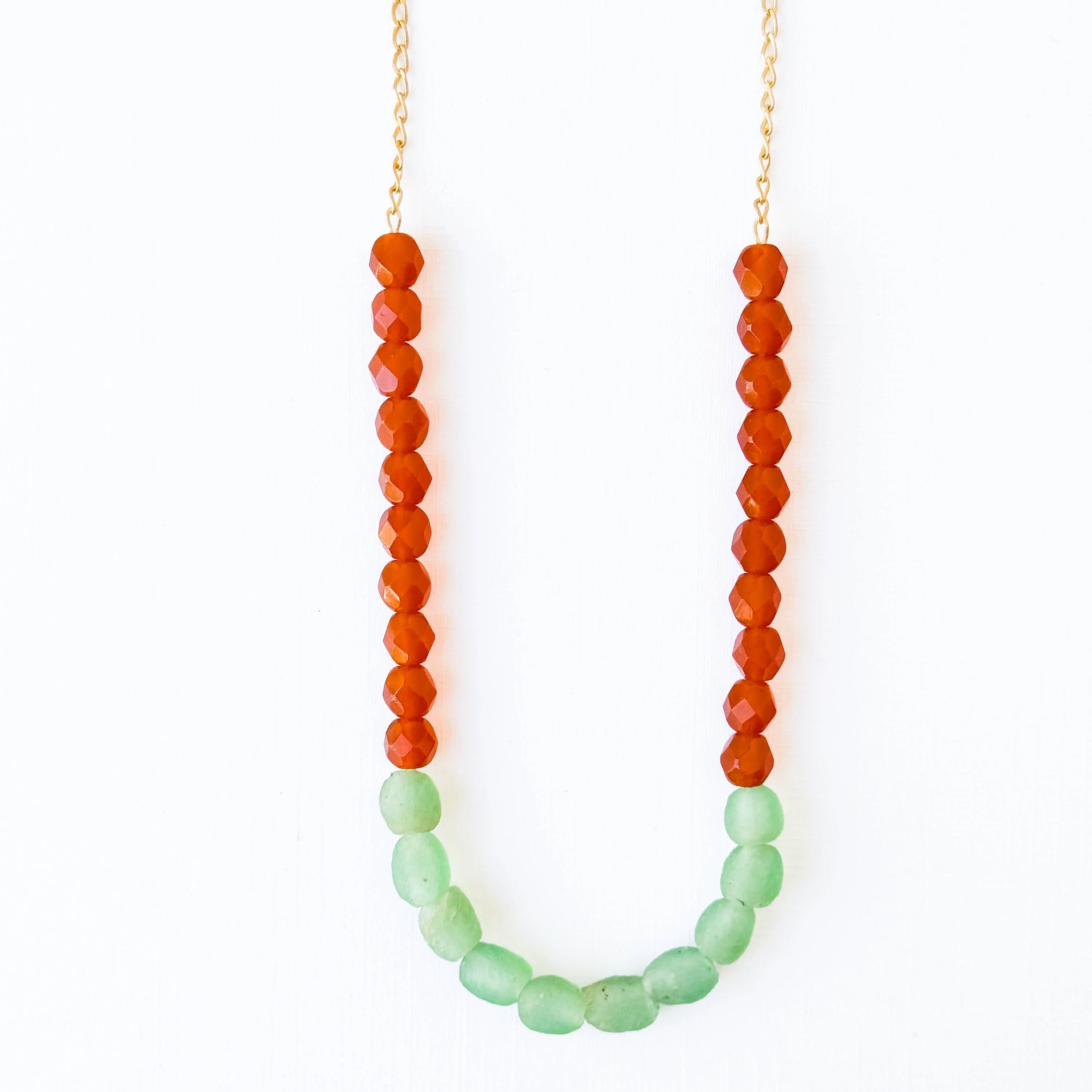 Recycled African Glass And Mixed Bead Necklace - Image 3