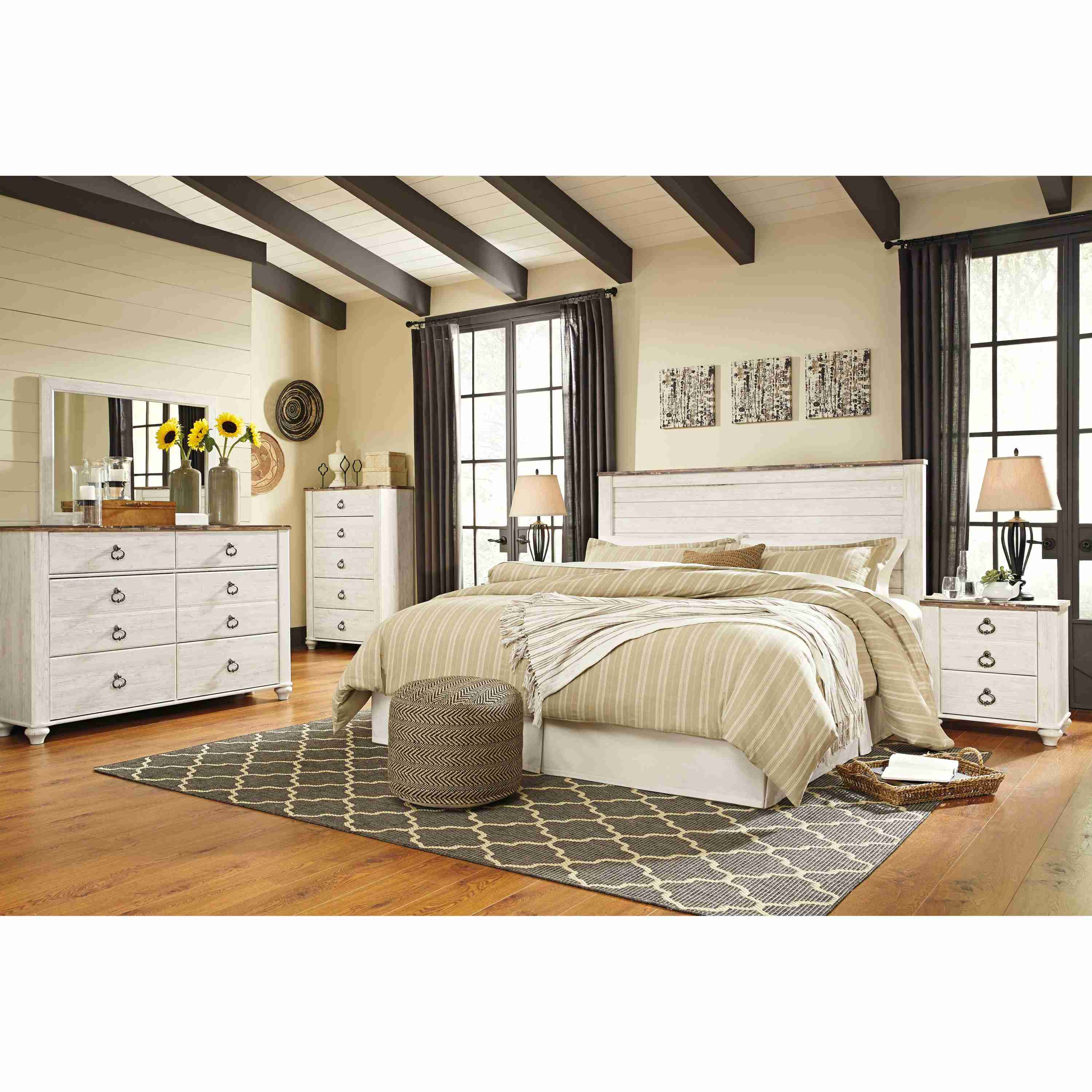 Signature Design by Ashley Willowton B267-58 King/California King Panel Headboard - Image 3