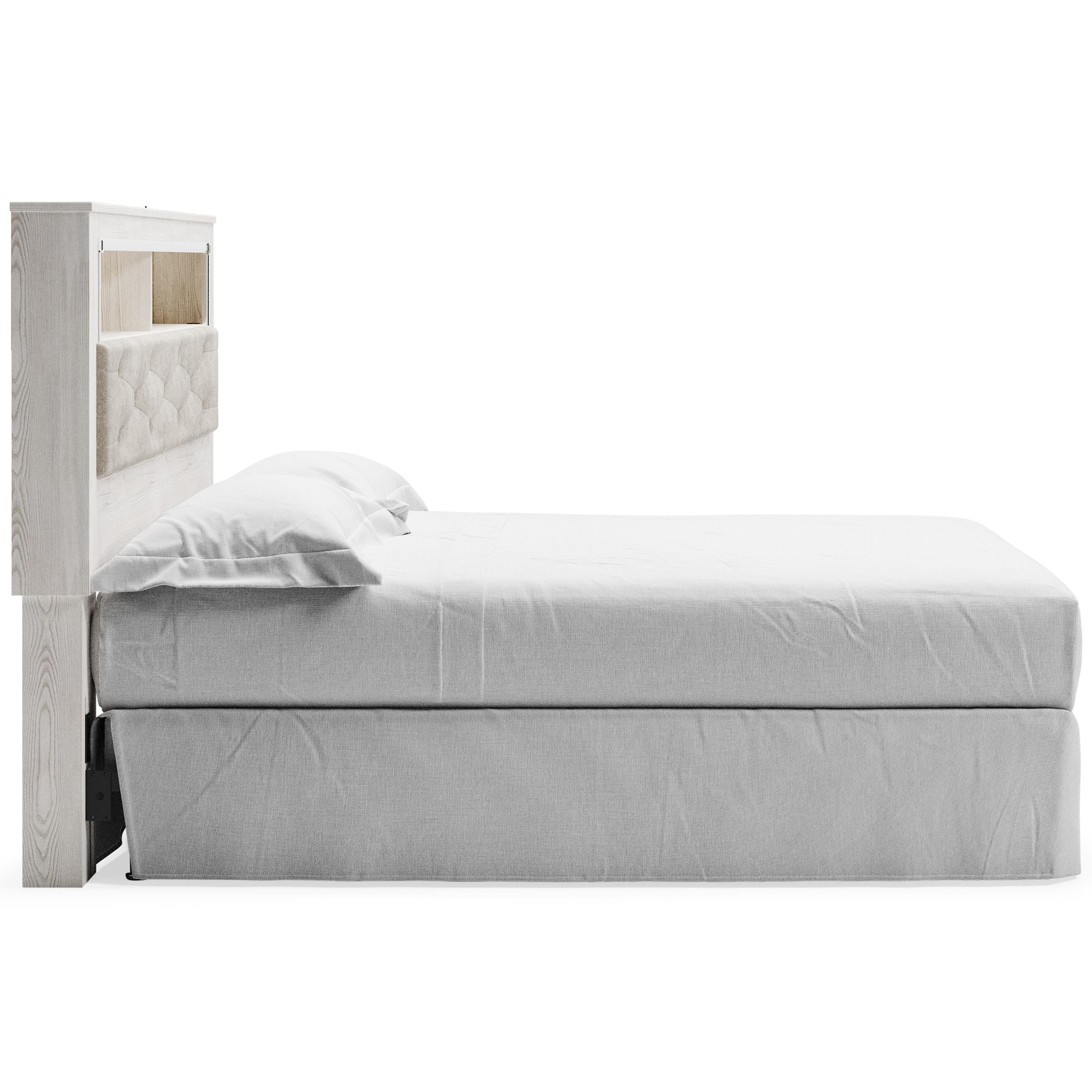 Signature Design by Ashley Altyra B2640-69 King Upholstered Panel Bookcase Headboard - Image 2
