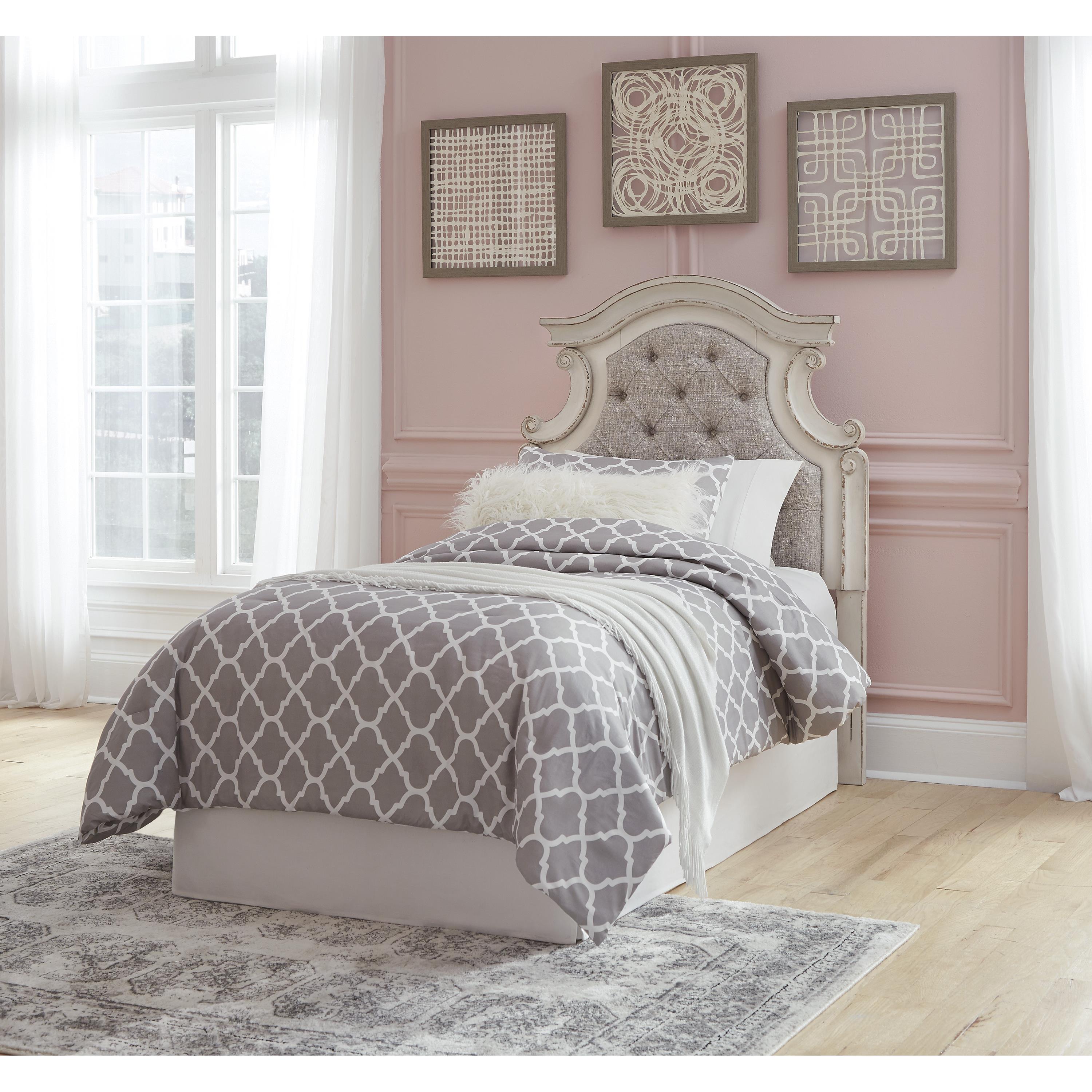 Signature Design by Ashley Realyn B743-53 Twin Upholstered Panel Headboard - Image 3