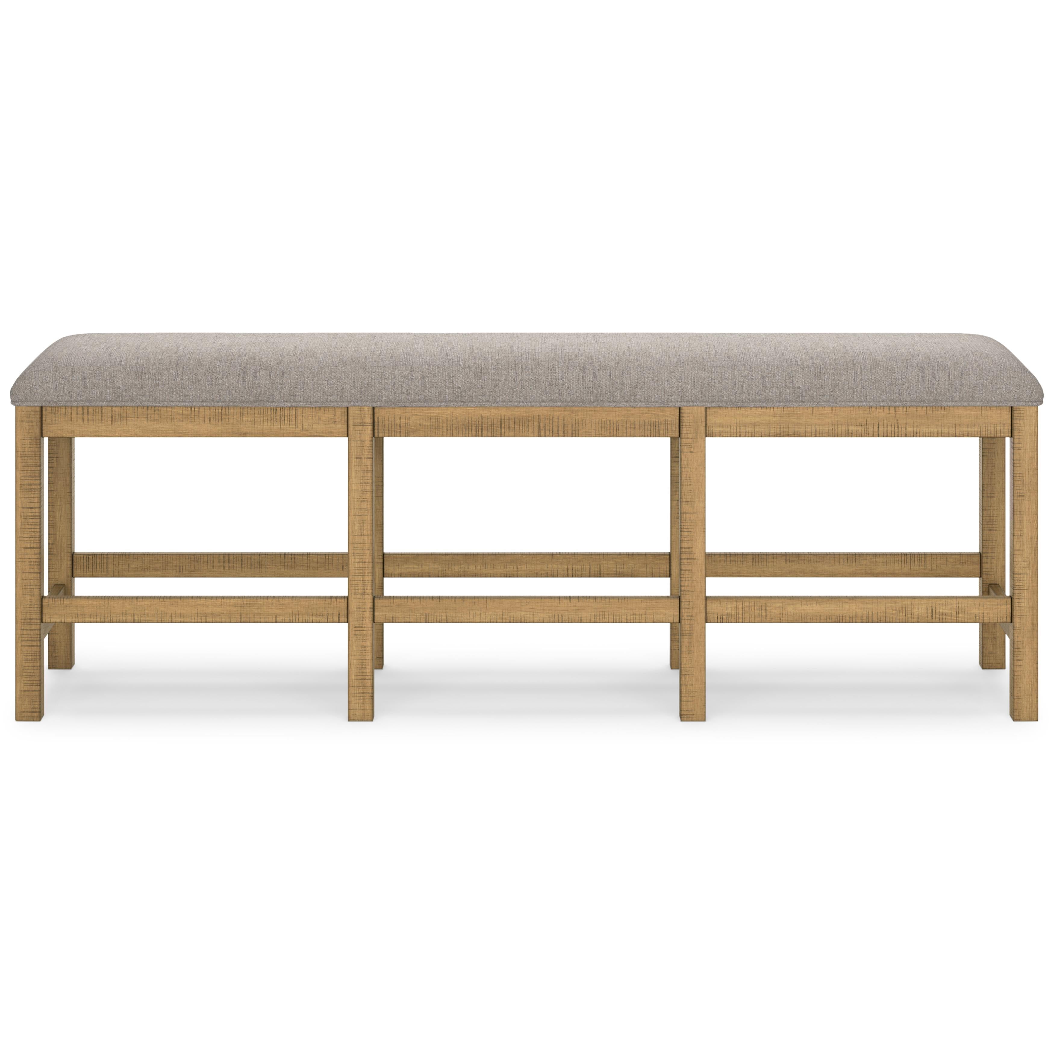 Signature Design by Ashley Havonplane D773-09 XL Counter Upholstered Dining Room Bench - Image 2
