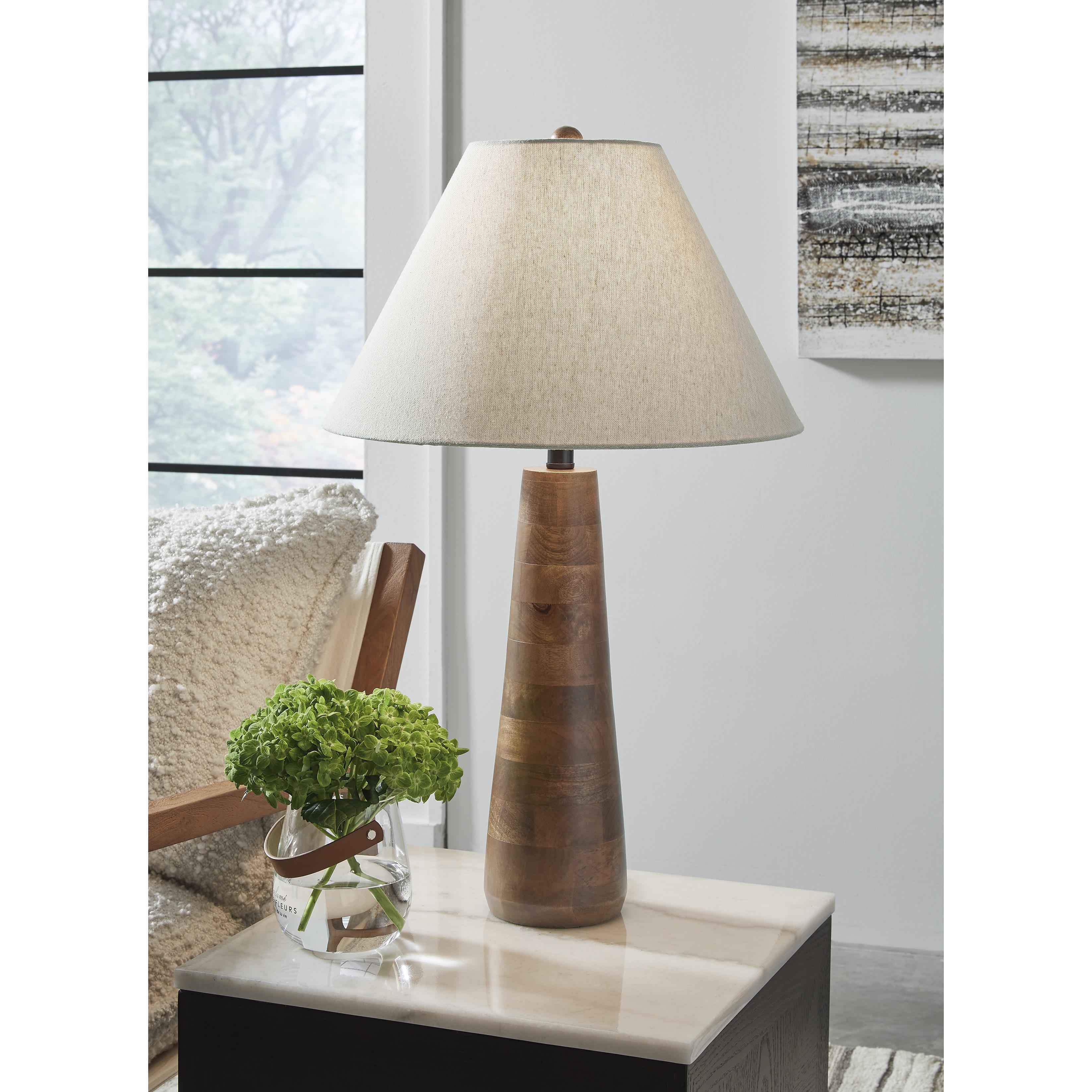 Signature Design by Ashley Danset L329104 Wood Table Lamp - Image 2