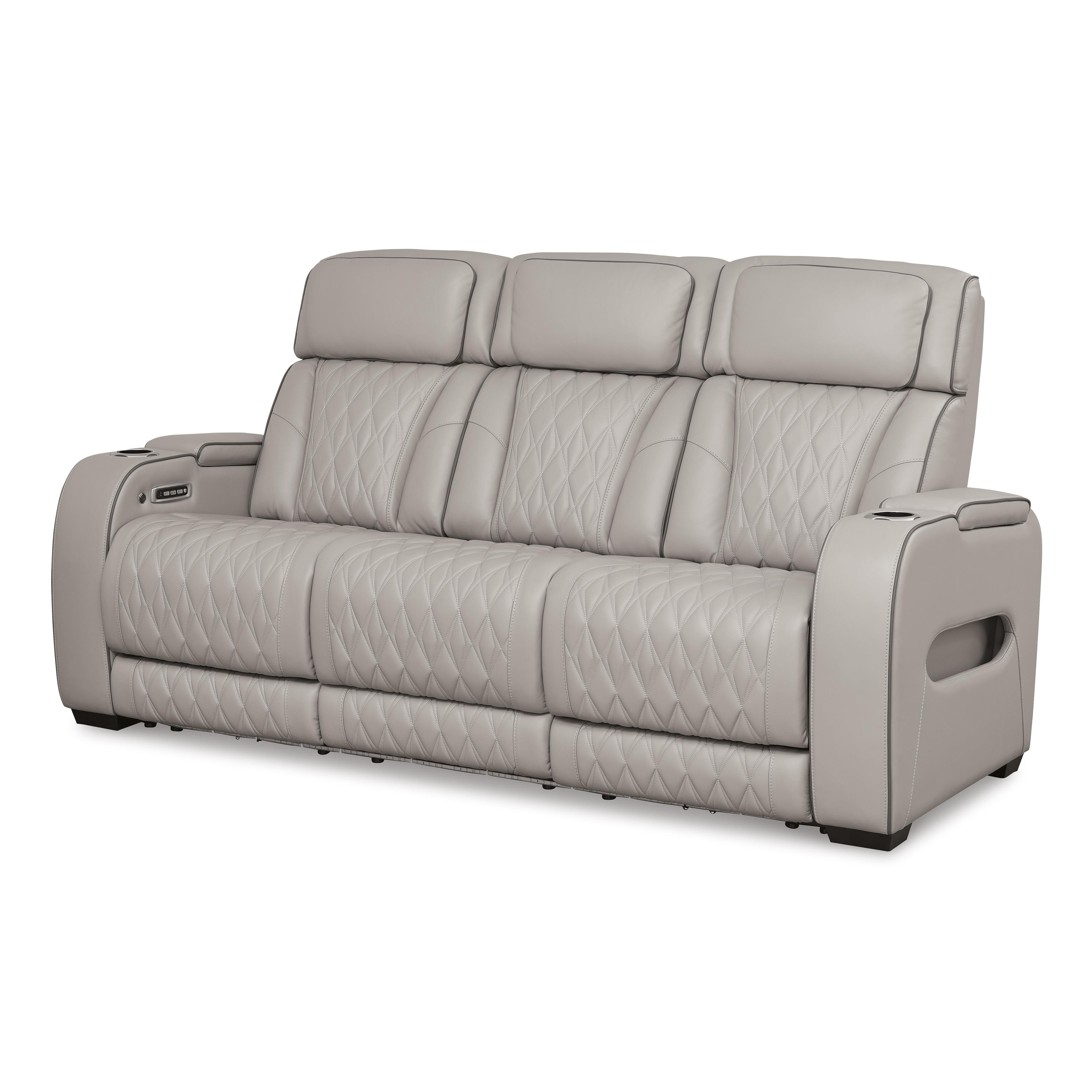 Signature Design by Ashley Boyington U2710515 Power Reclining Sofa with Adjustable Headrest - Image 1