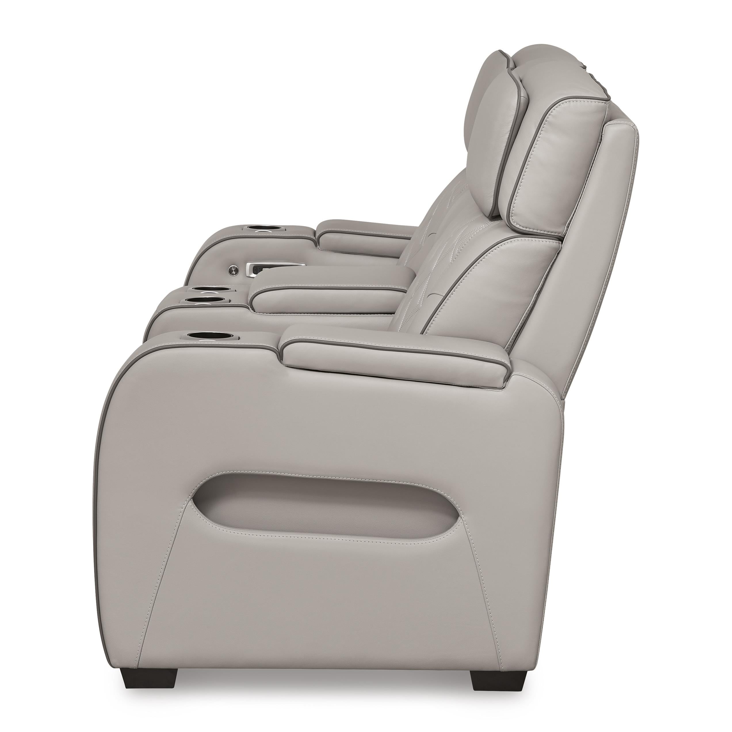 Signature Design by Ashley Boyington U2710518 Power Reclining Loveseat with Console and Adjustable Headrest - Image 3
