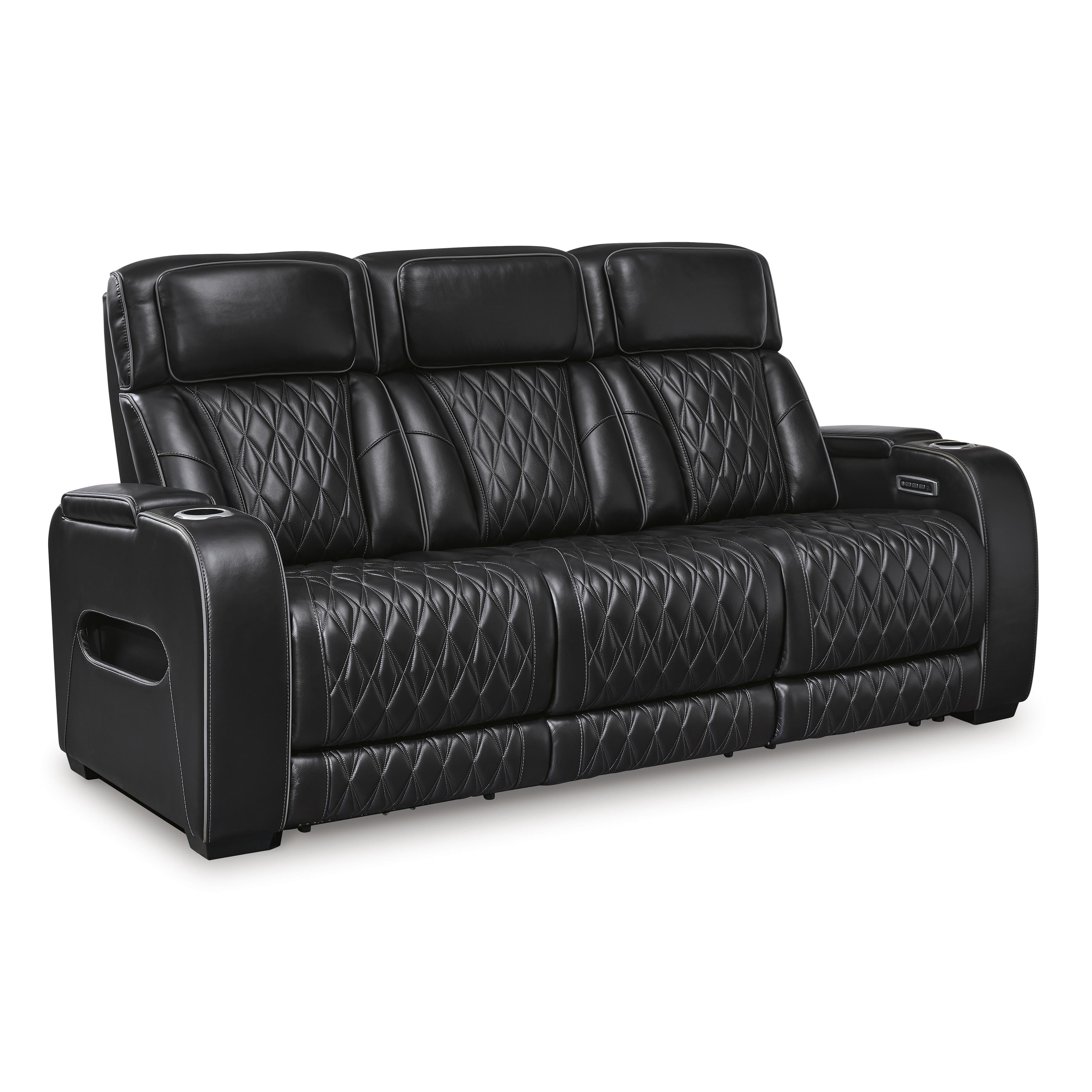 Signature Design by Ashley Boyington U2710615 Power Reclining Sofa with Adjustable Headrest - Image 1