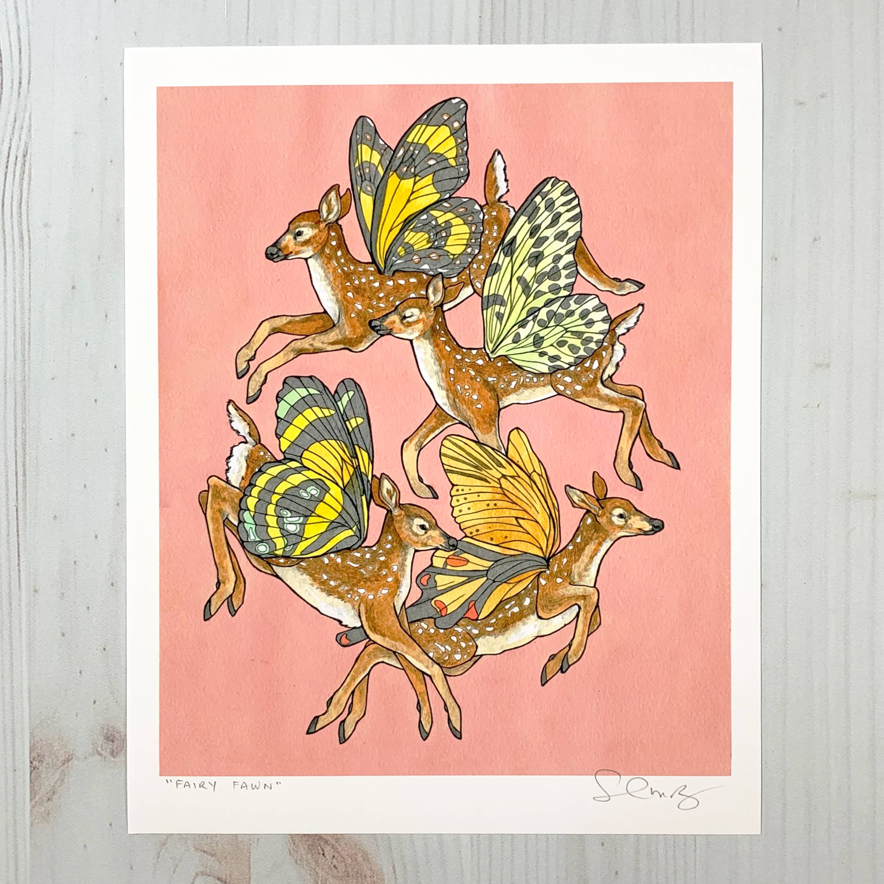 Fairy Fawn - 8x10" Archival Print - Image 1