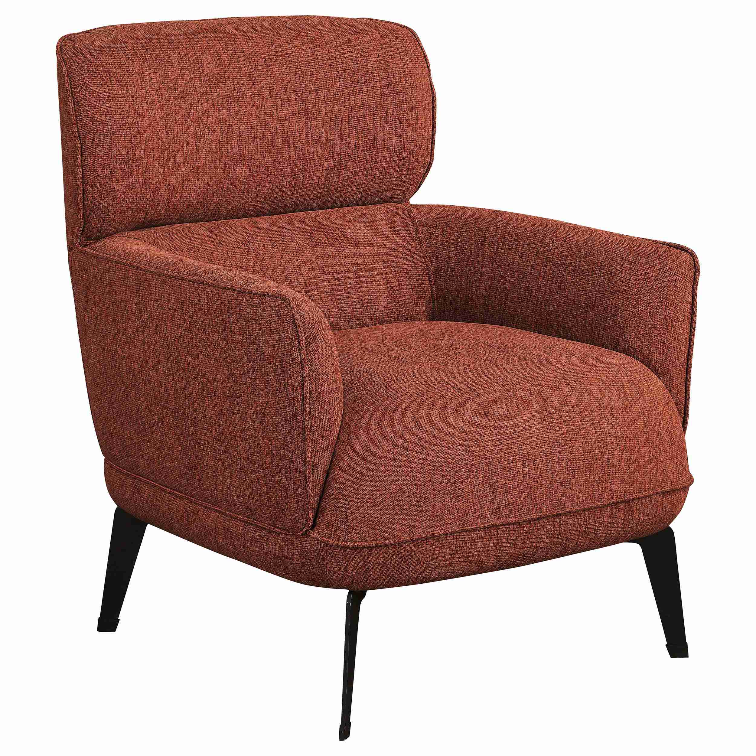 Coaster Furniture Andrea 903081 Upholstered Crecent Arm Accent Chair – Orange