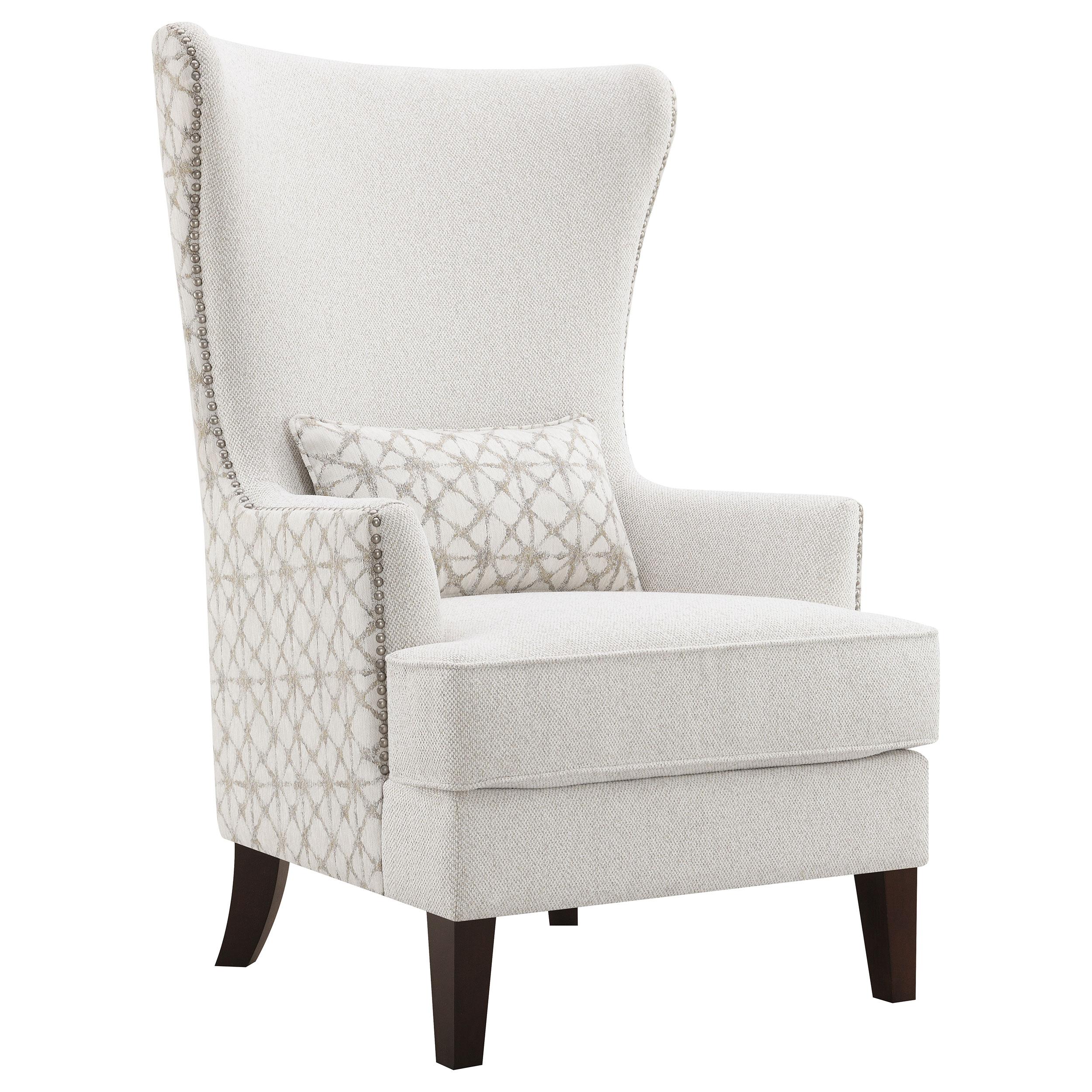Coaster Furniture Pippin 904066 Upholstered High Wingback Accent Chair - Latte - Image 1