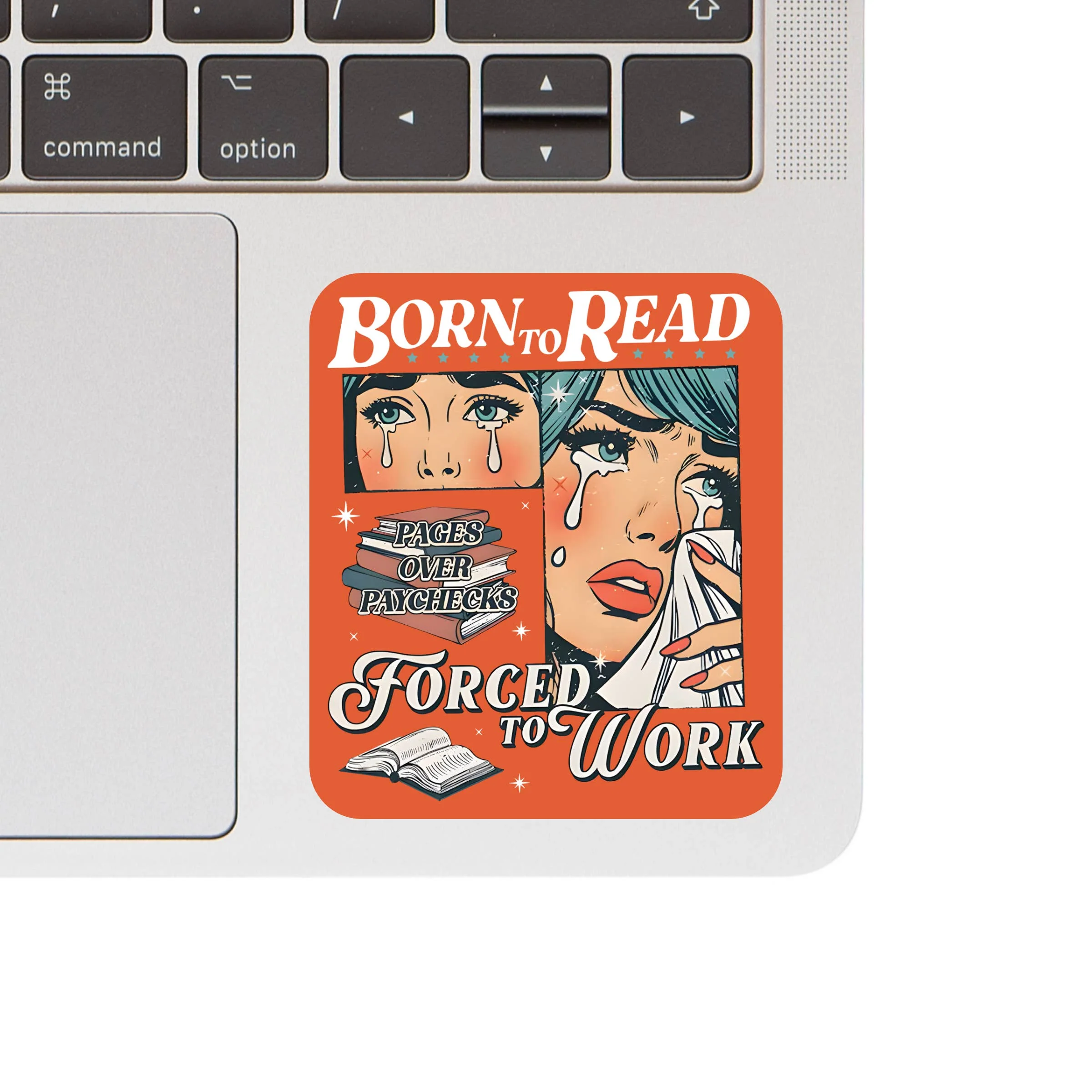 Book Read Funny Humor Lit Cute High Quality Vinyl Sticker - Image 2