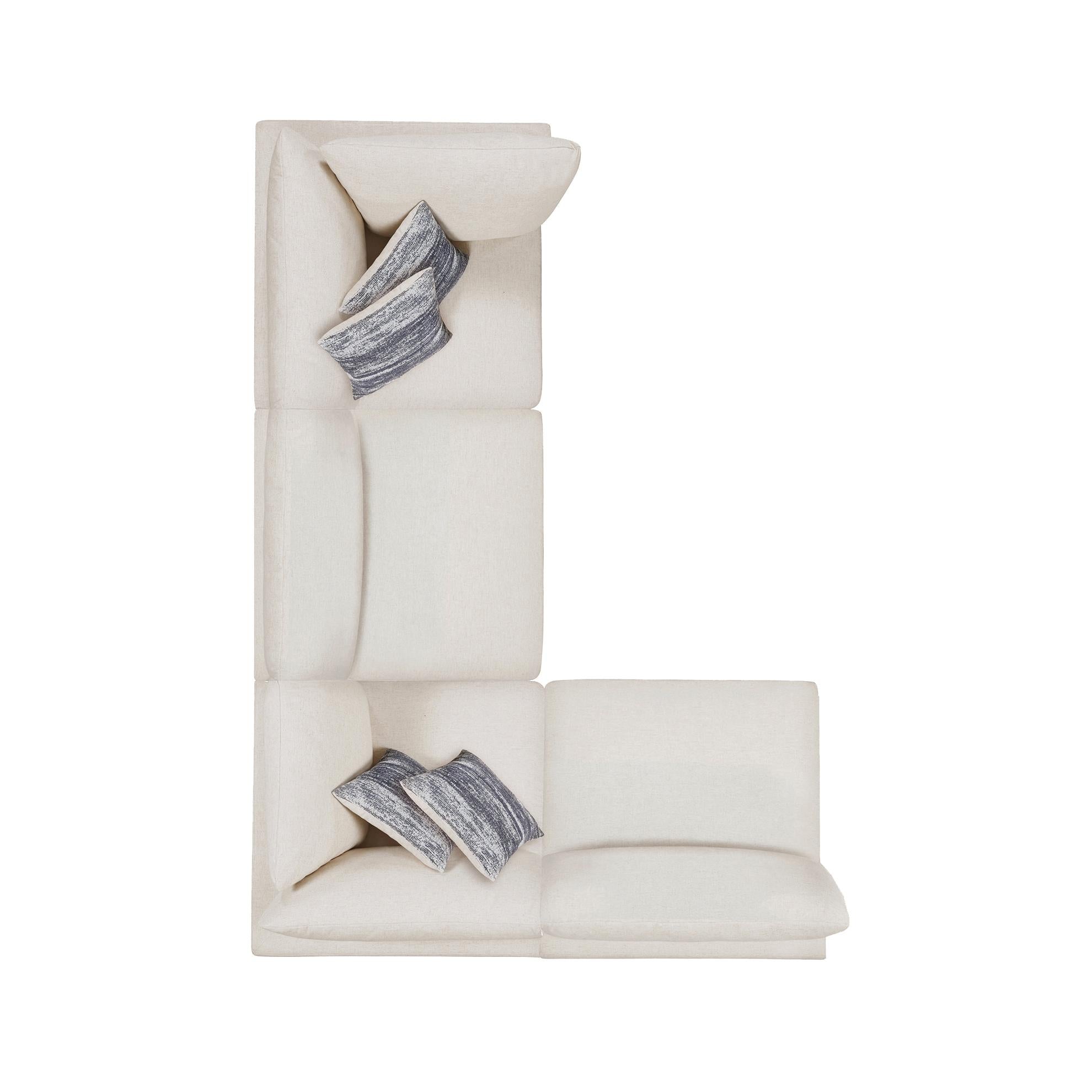 Coaster Furniture Serene 551321-SETA 4 pc Upholstered Modular Sectional - Beige - Image 2