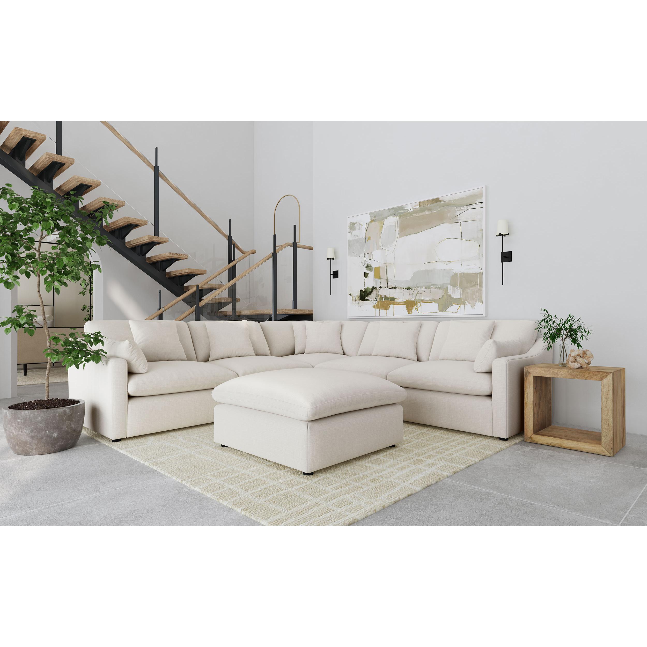 Coaster Furniture Hobson 551451-SET 6 pc Reversible Cushion Modular Sectional - Off-White - Image 3
