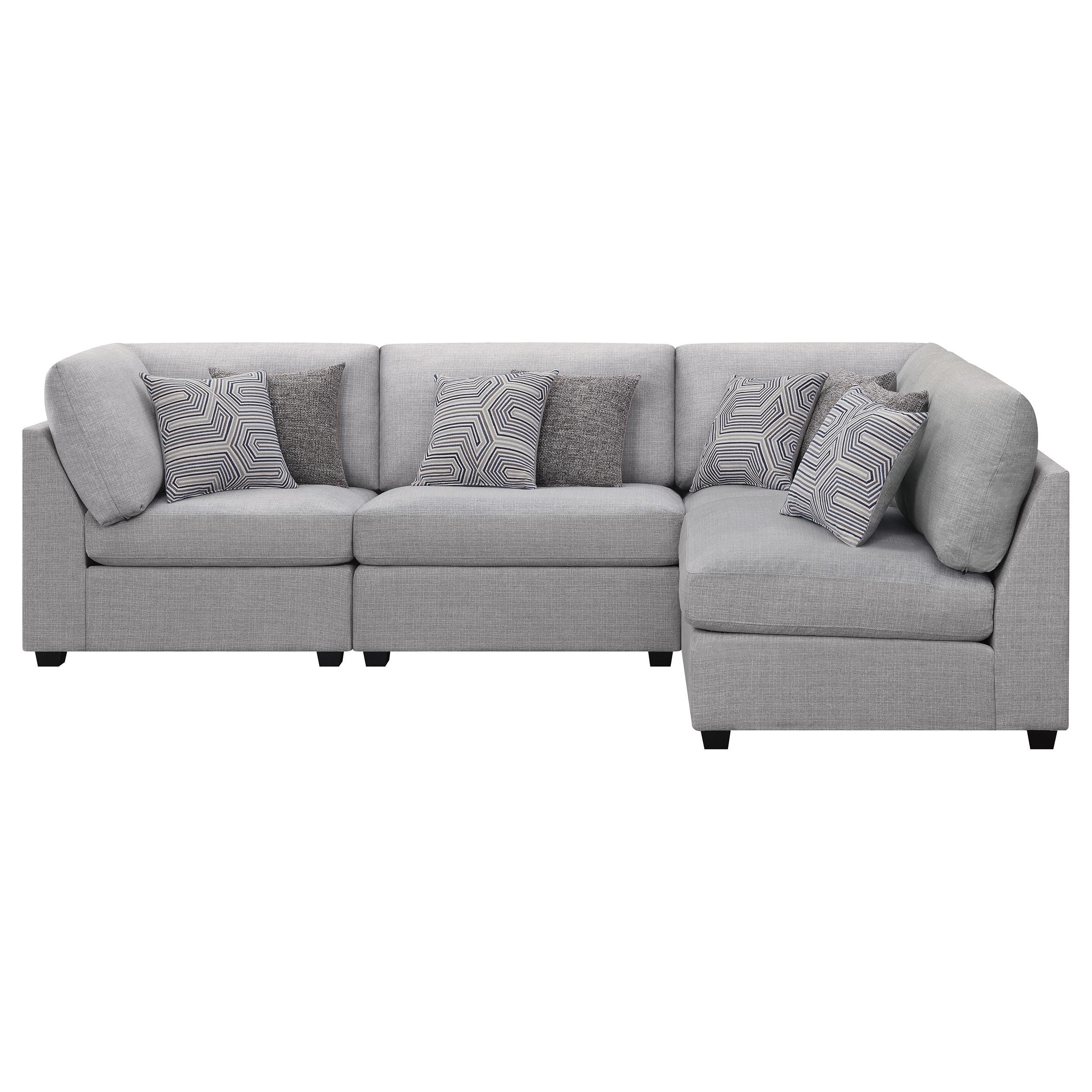 Coaster Furniture Cambria 551511-S4B 4 pc Upholstered Modular Sectional - Grey - Image 3
