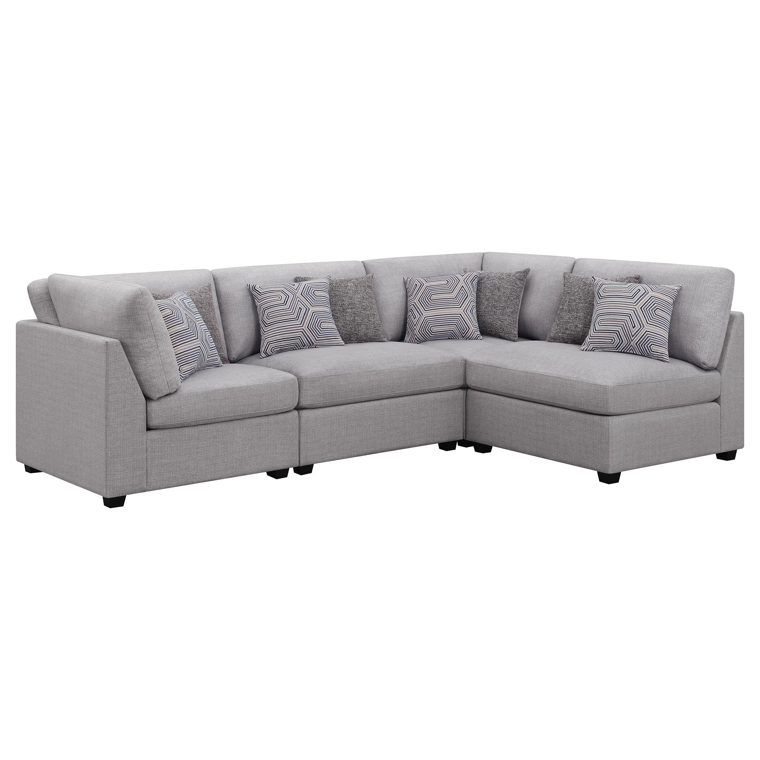 Coaster Furniture Cambria 551511-S5A 5 pc Upholstered Modular Sectional - Grey - Image 1