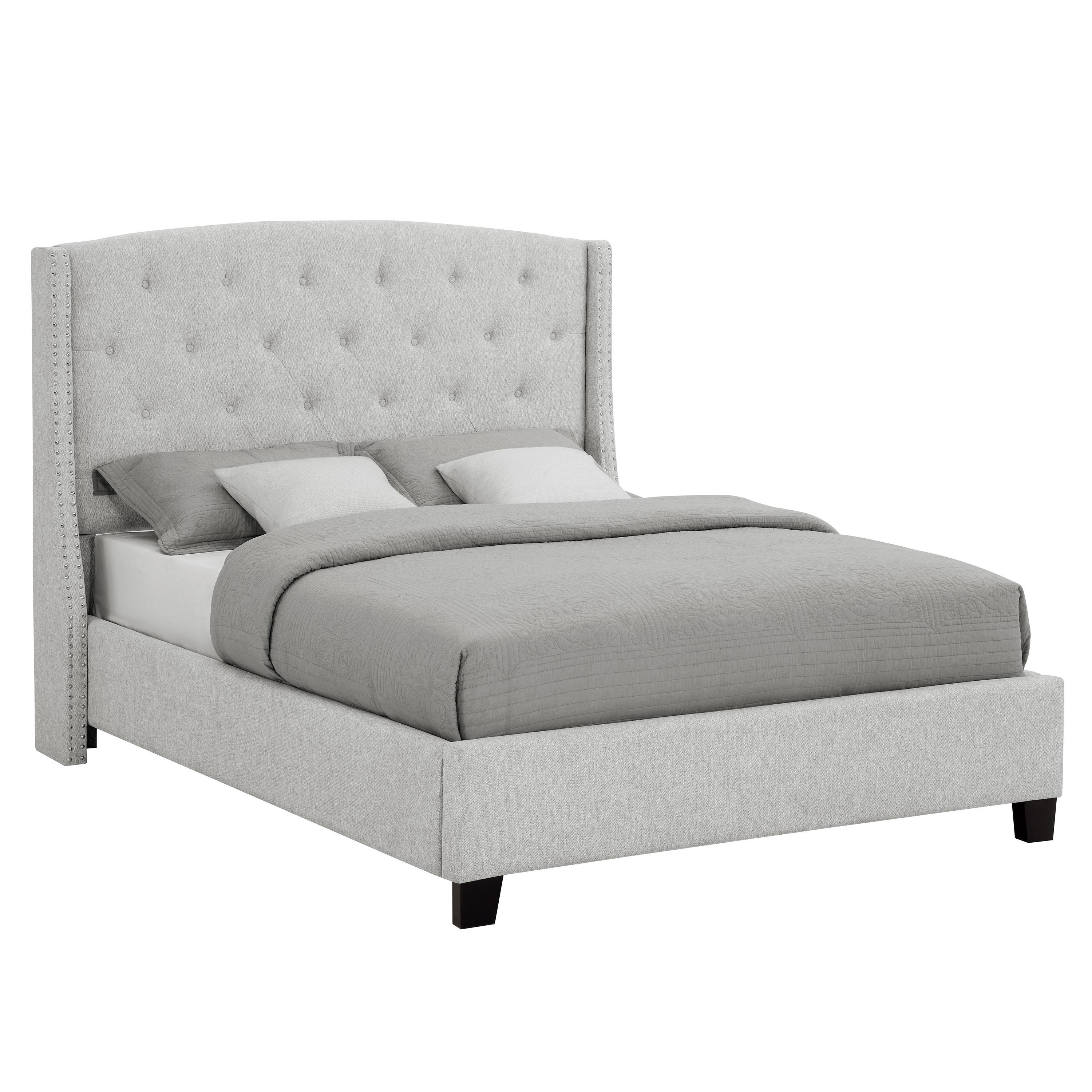 Crown Mark Eva 5111DV-K King Platform Bed - Dove Grey - Image 1