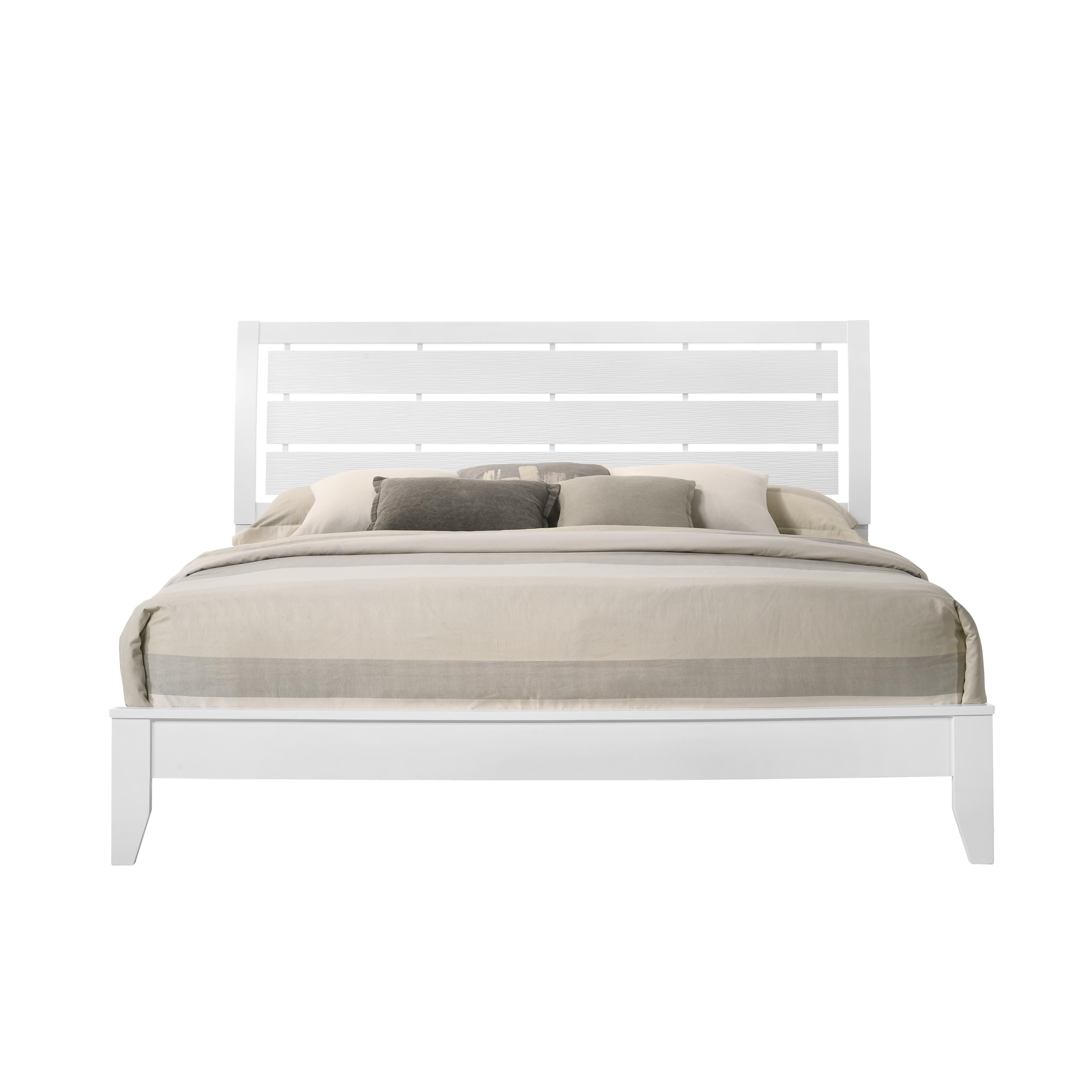 Crown Mark Evan B4710-K King Bed - White - Image 3