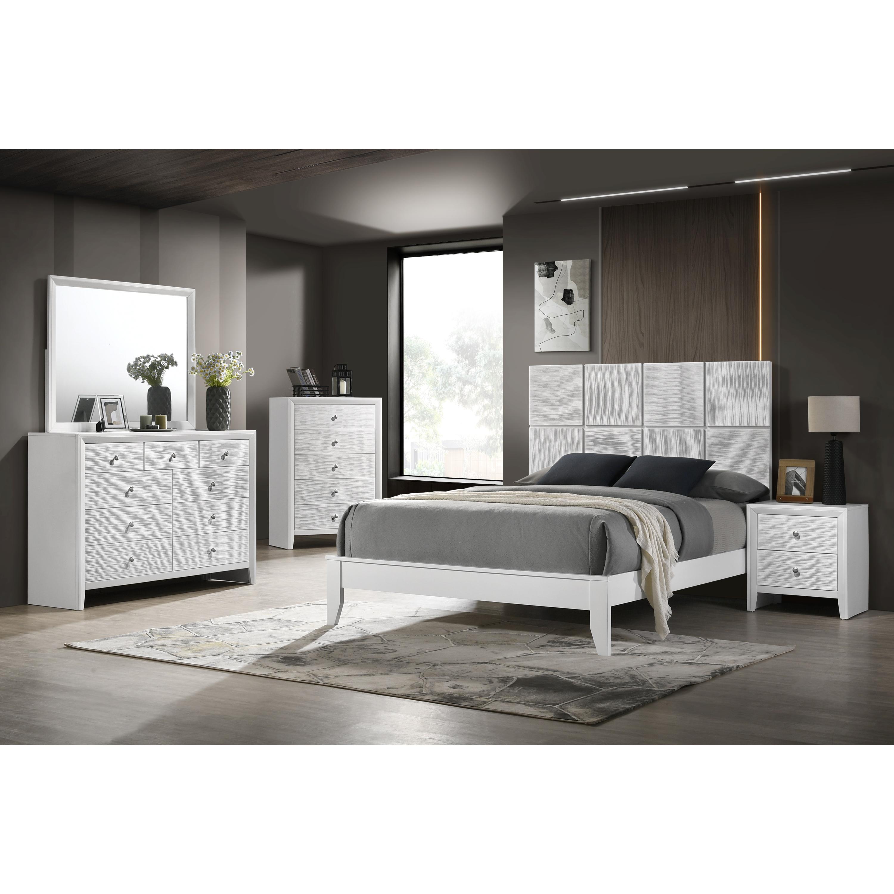 Crown Mark Denker B4712-K King Bed - White - Image 2