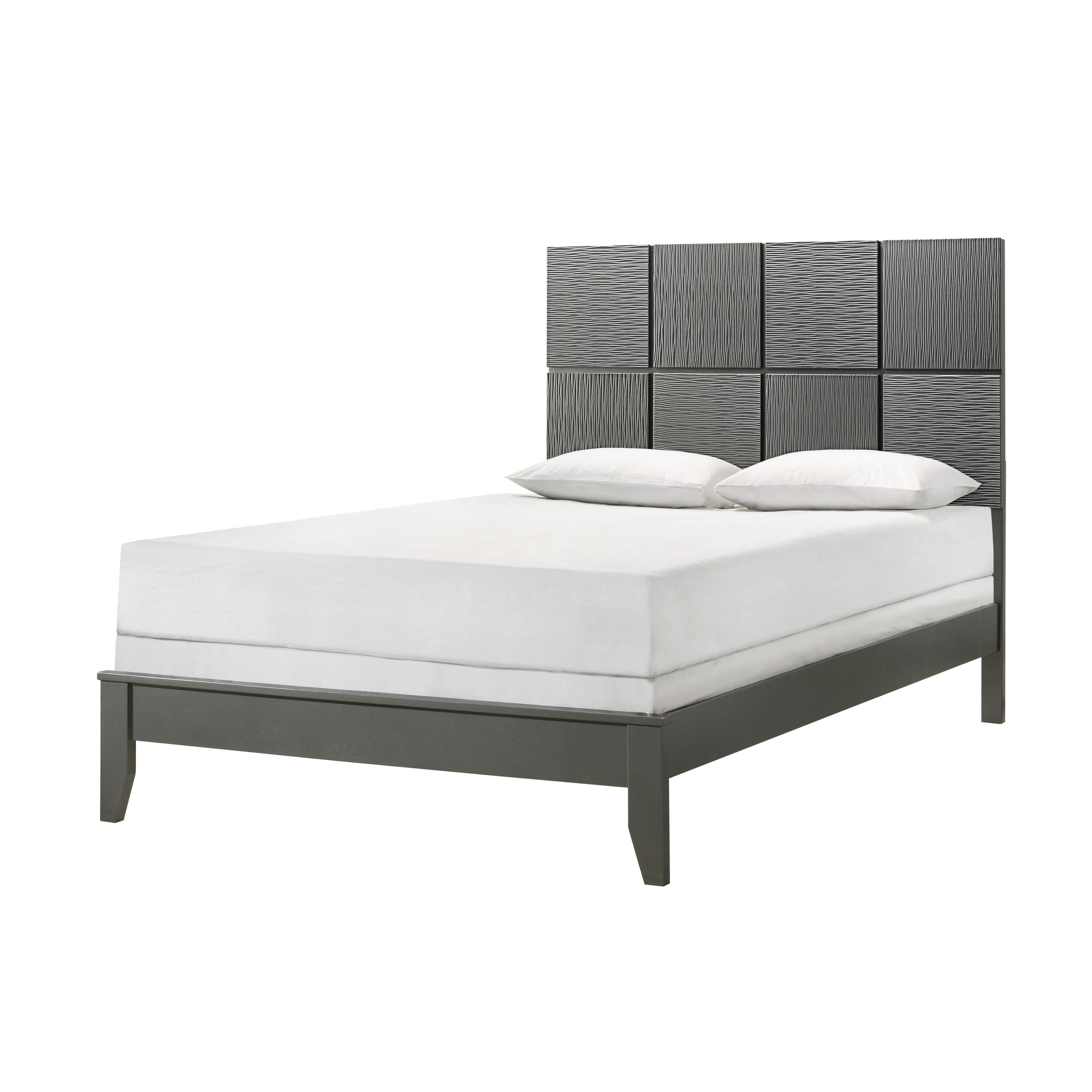 Crown Mark Denker B4715-K King Bed - Gunmetal - Image 1