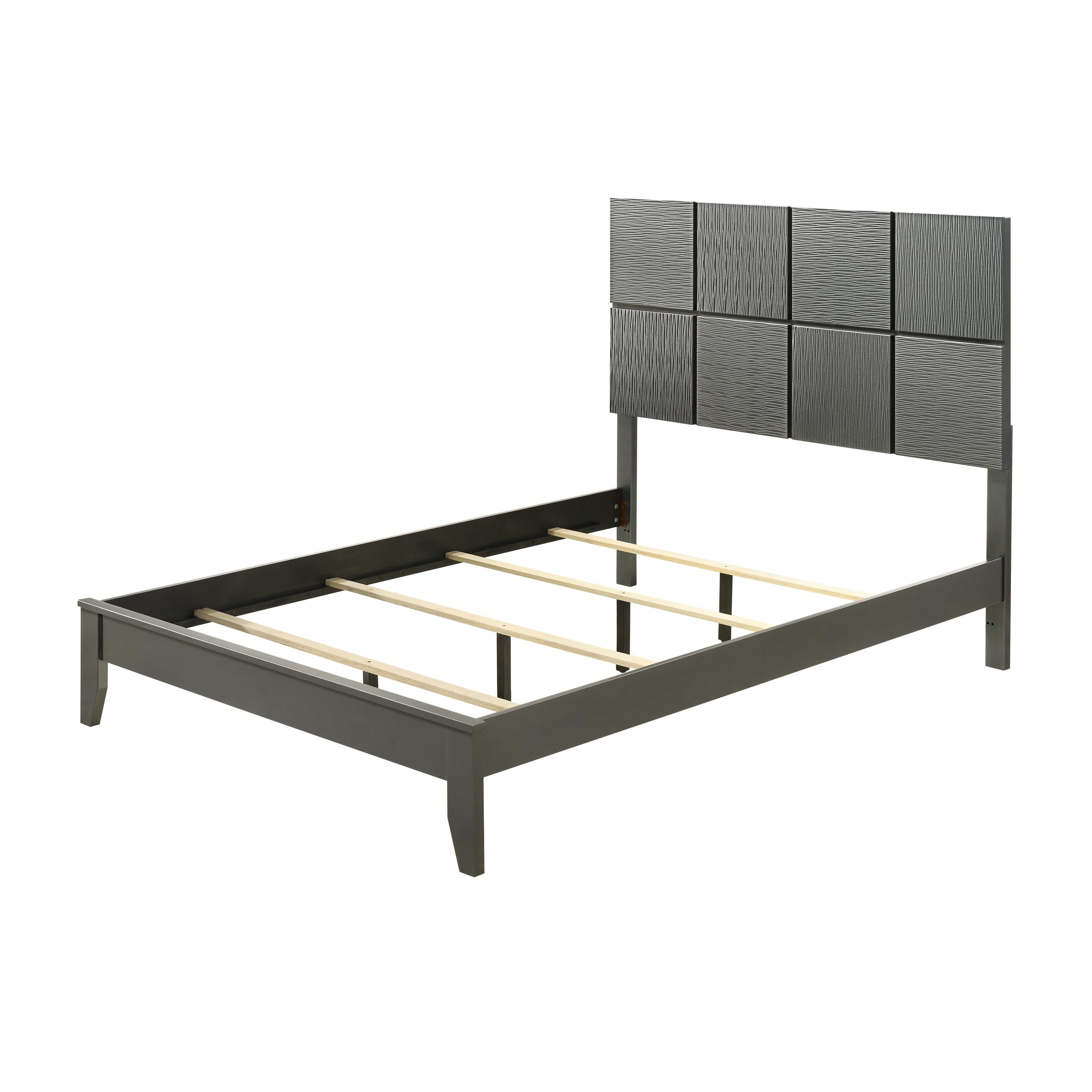 Crown Mark Denker B4715-Q Queen Bed - Gunmetal - Image 3