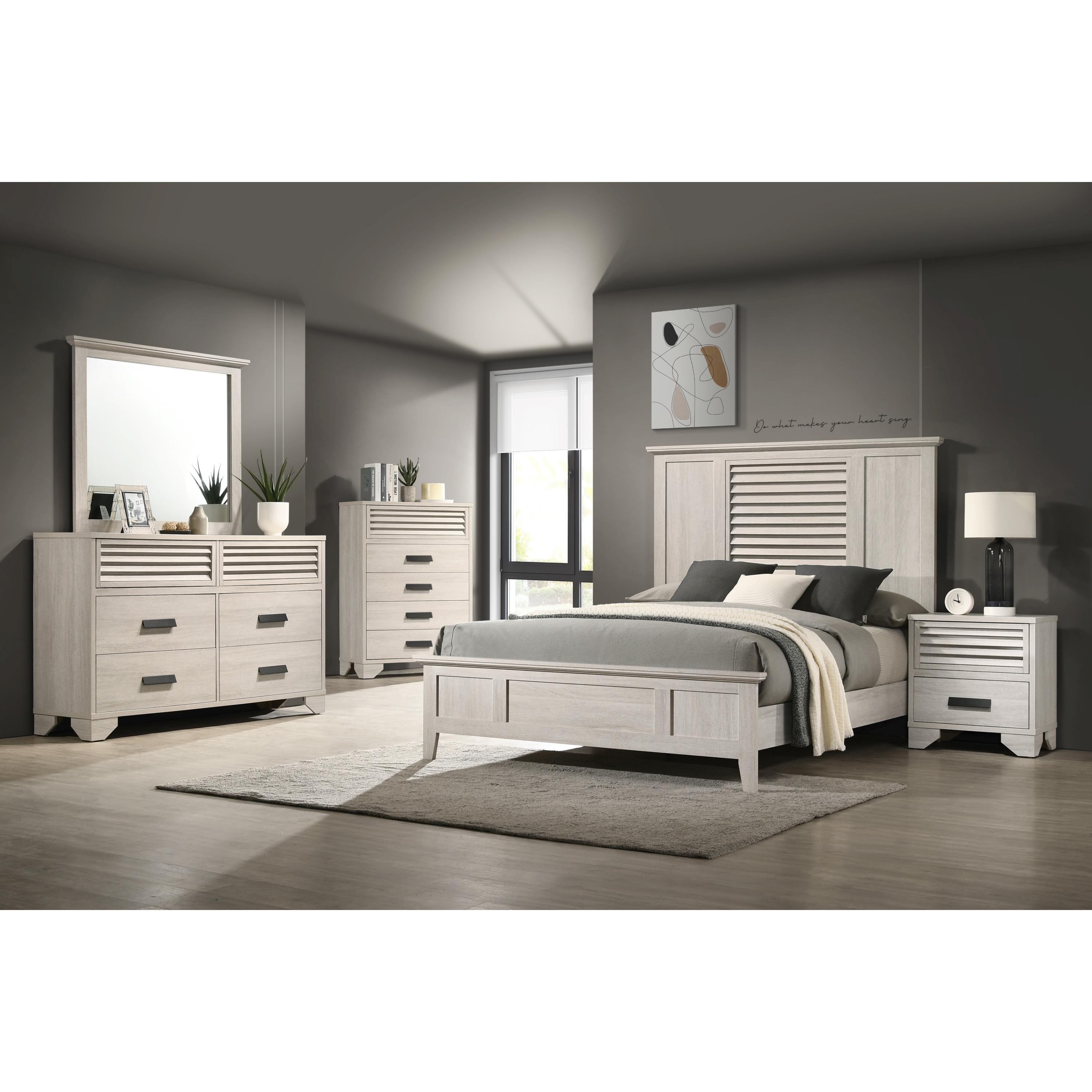 Crown Mark Sarter B4740-2 Nightstand - Beige - Image 2