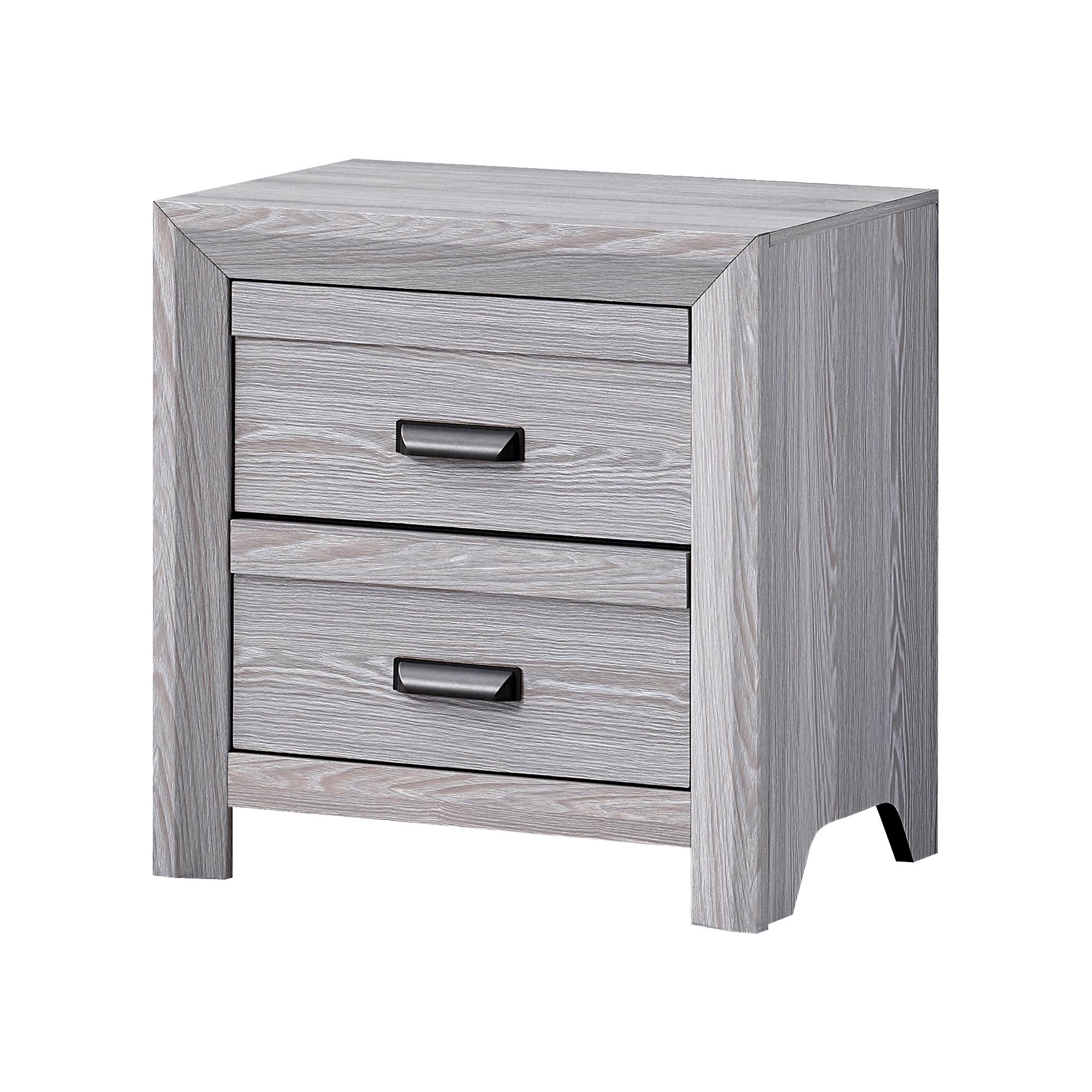 Crown Mark Adelaide B6710-2 Nightstand - Driftwood - Image 1