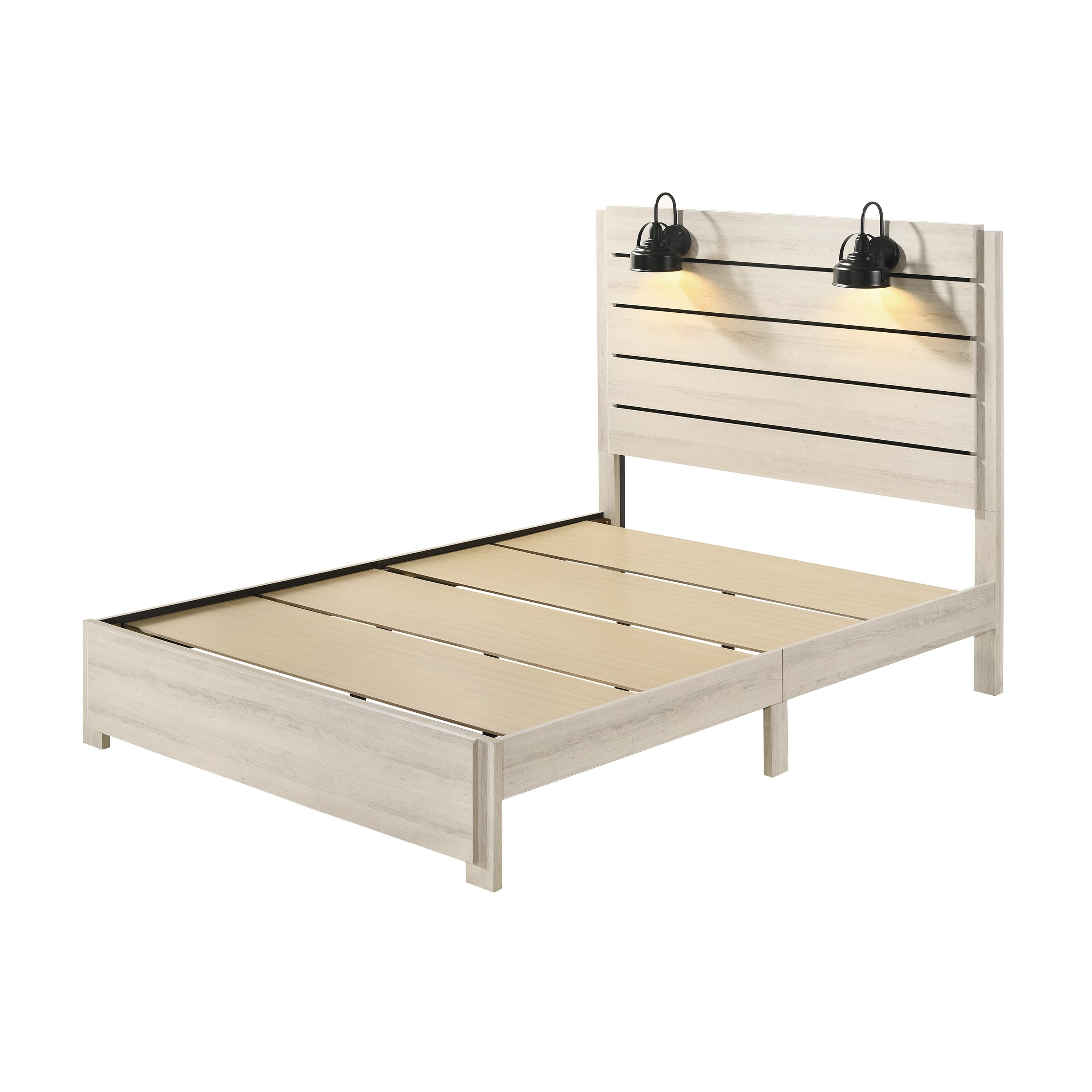 Crown Mark Carter B6810 Queen Platform Bed - White - Image 2