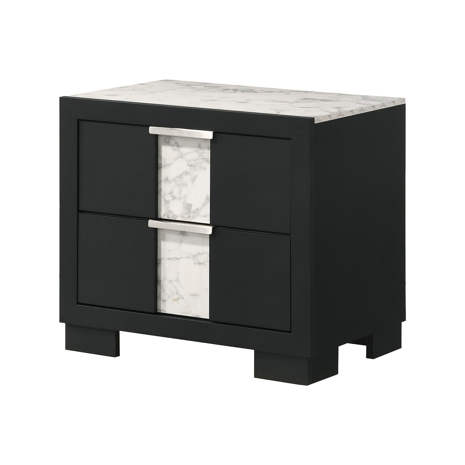Crown Mark Rangley B6835-2 Nightstand - Black - Image 1