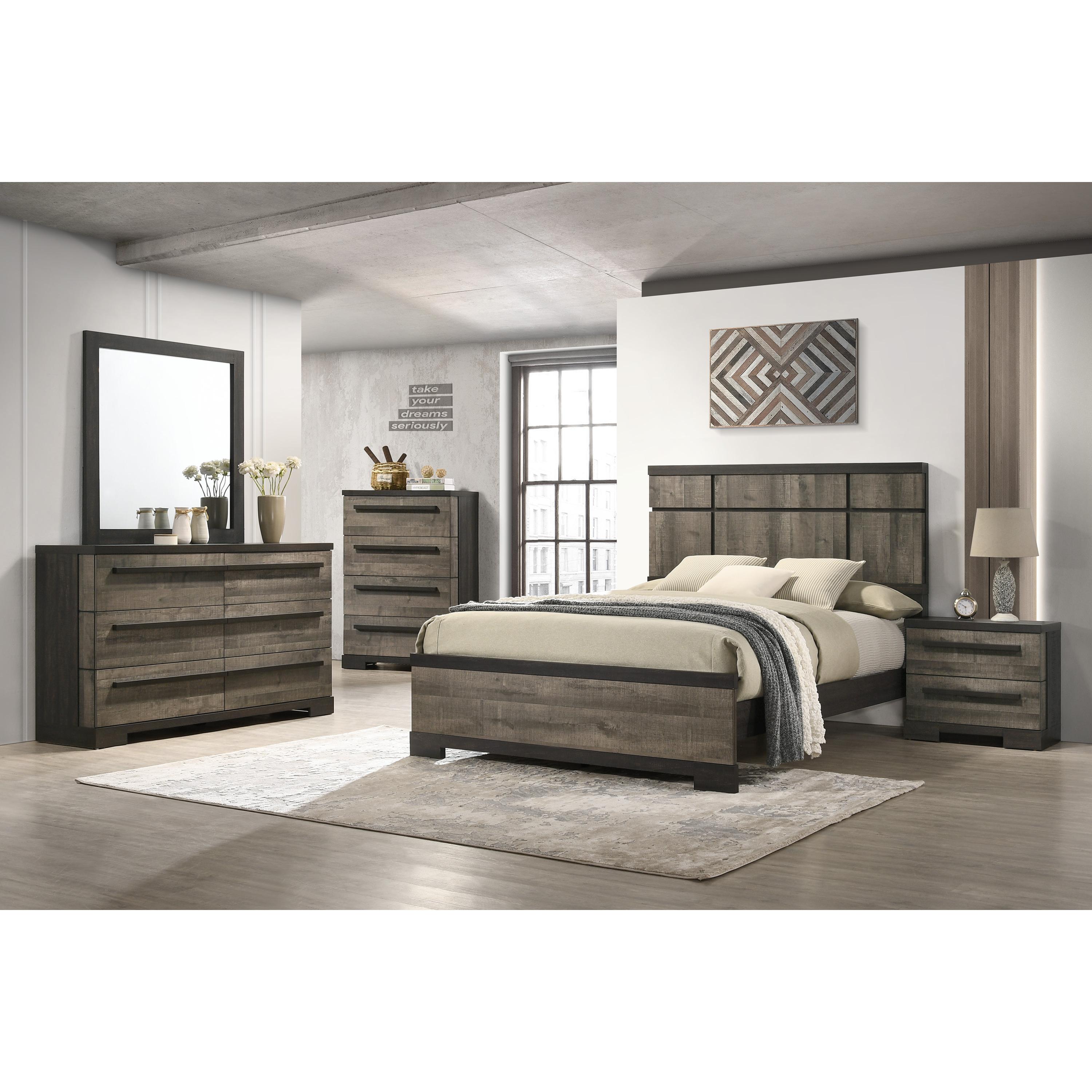 Crown Mark Remington B8160-2 Nightstand - Brown - Image 2