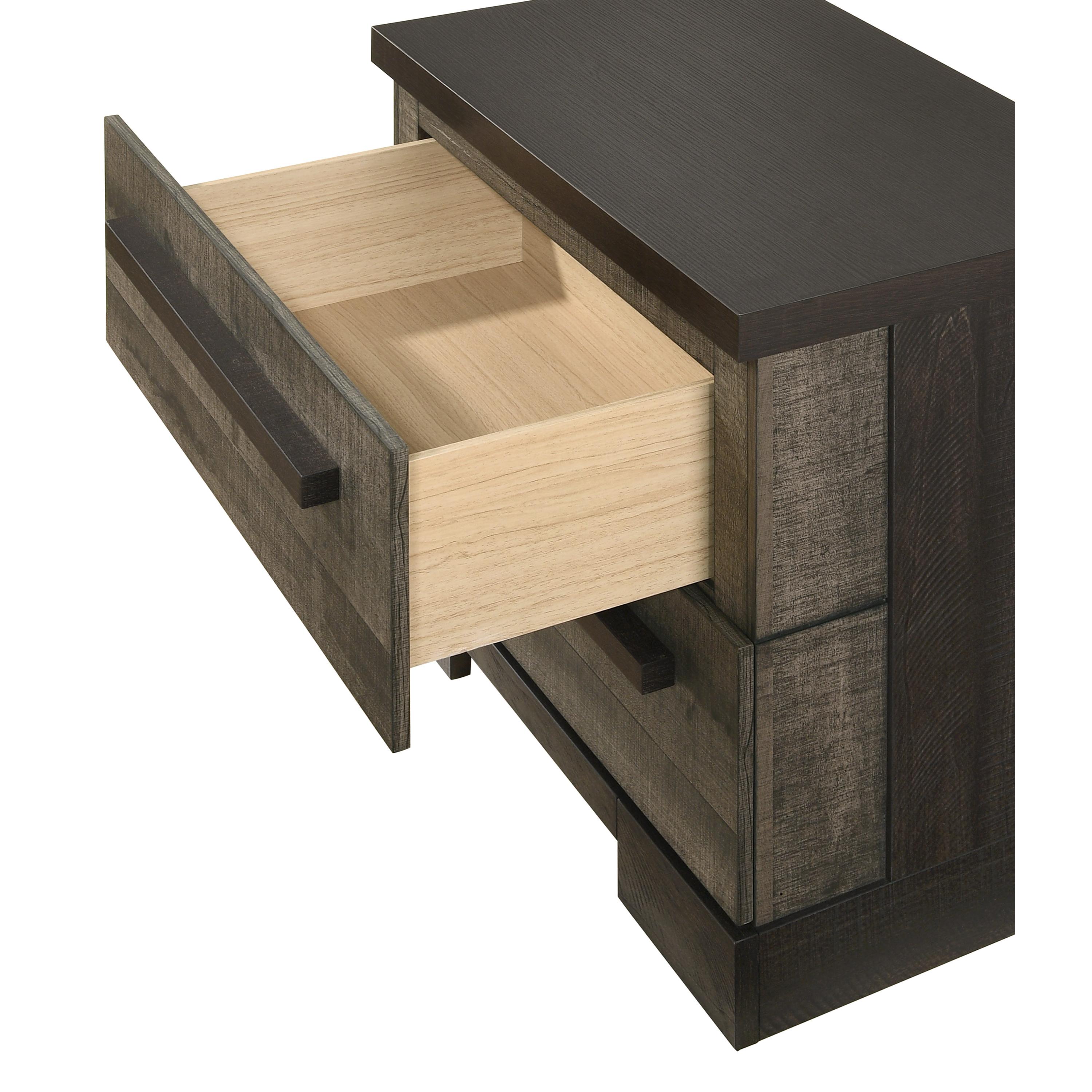 Crown Mark Remington B8160-2 Nightstand - Brown - Image 3