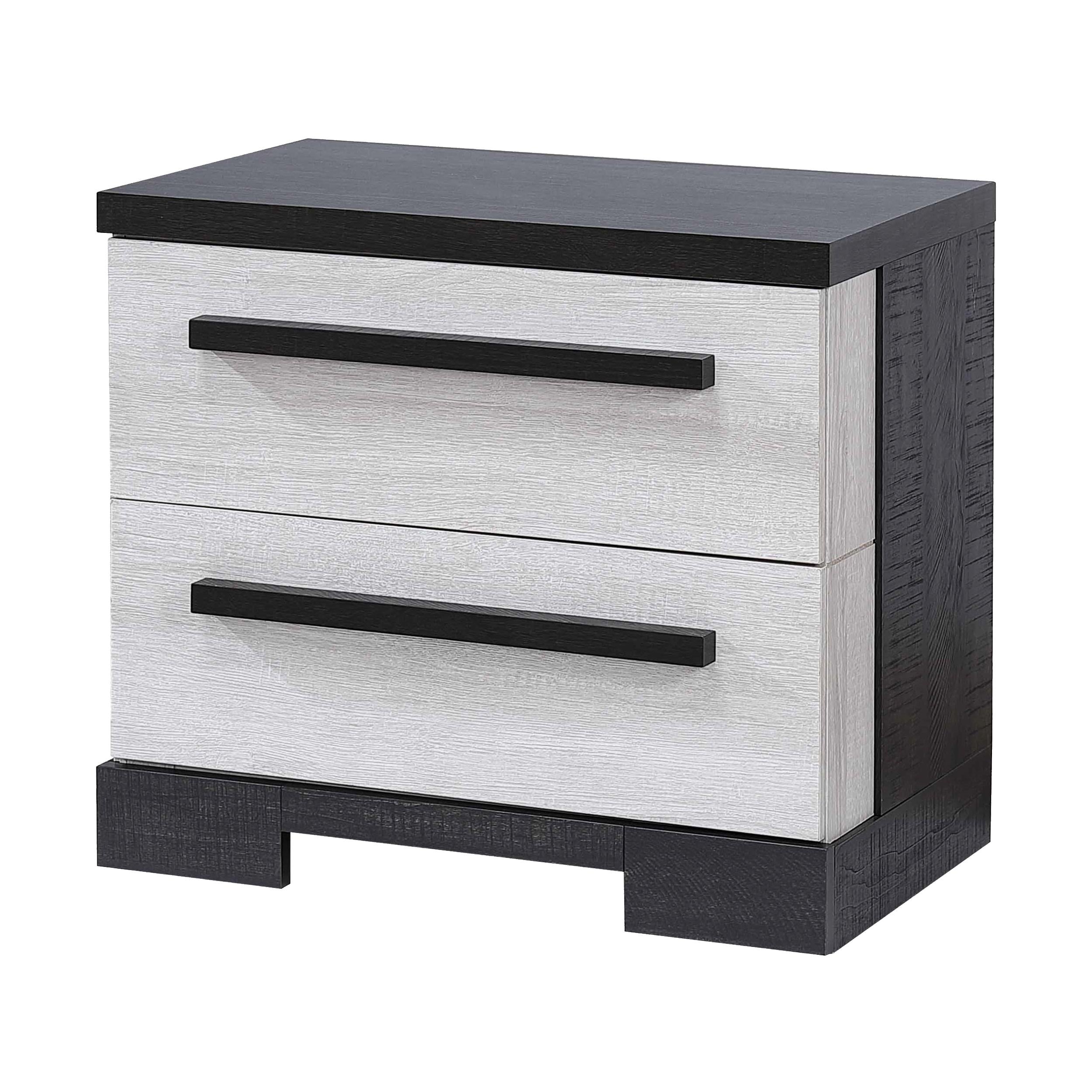 Crown Mark Remington B8162-2 Nightstand - Black/White - Image 1