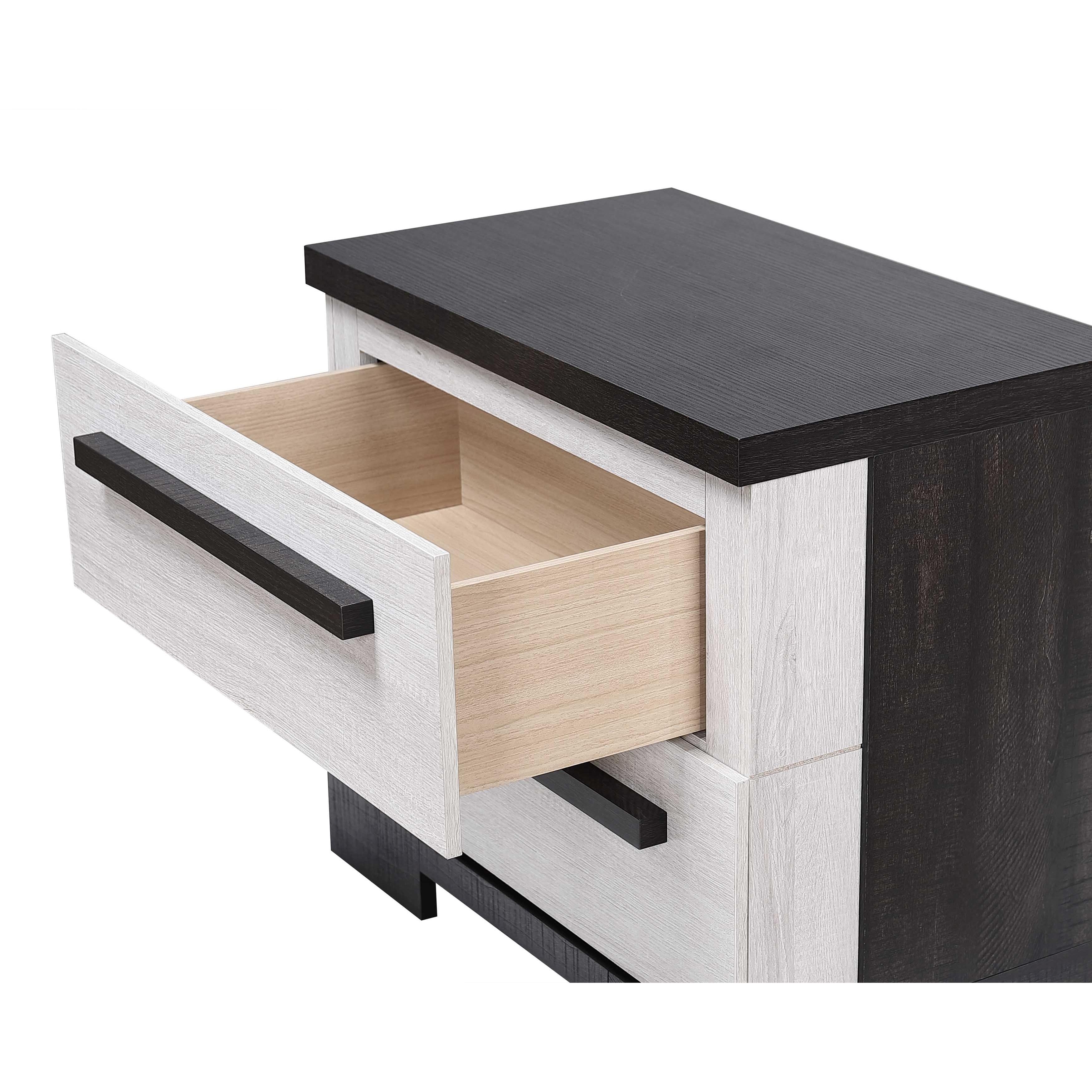 Crown Mark Remington B8162-2 Nightstand - Black/White - Image 3