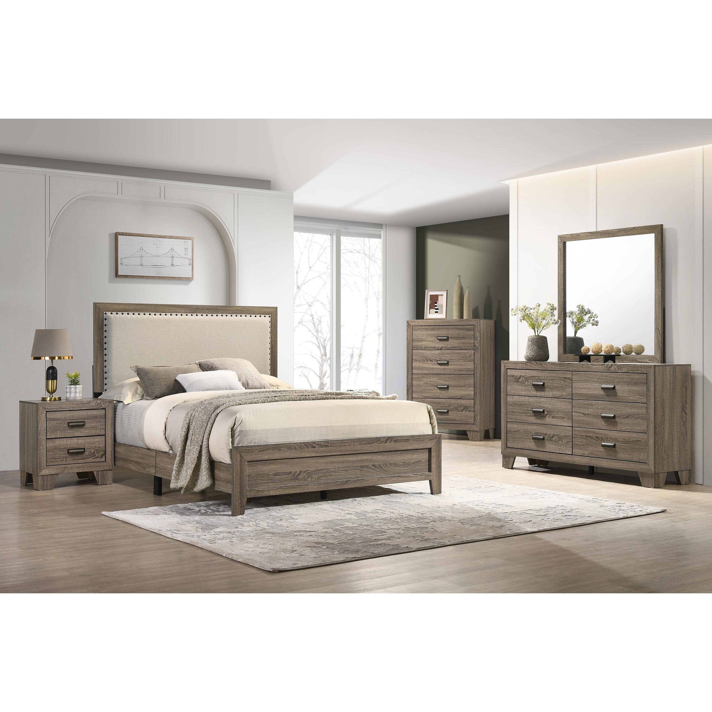 Crown Mark Millie B9205-K-BED King Upholstered Bed - Image 2