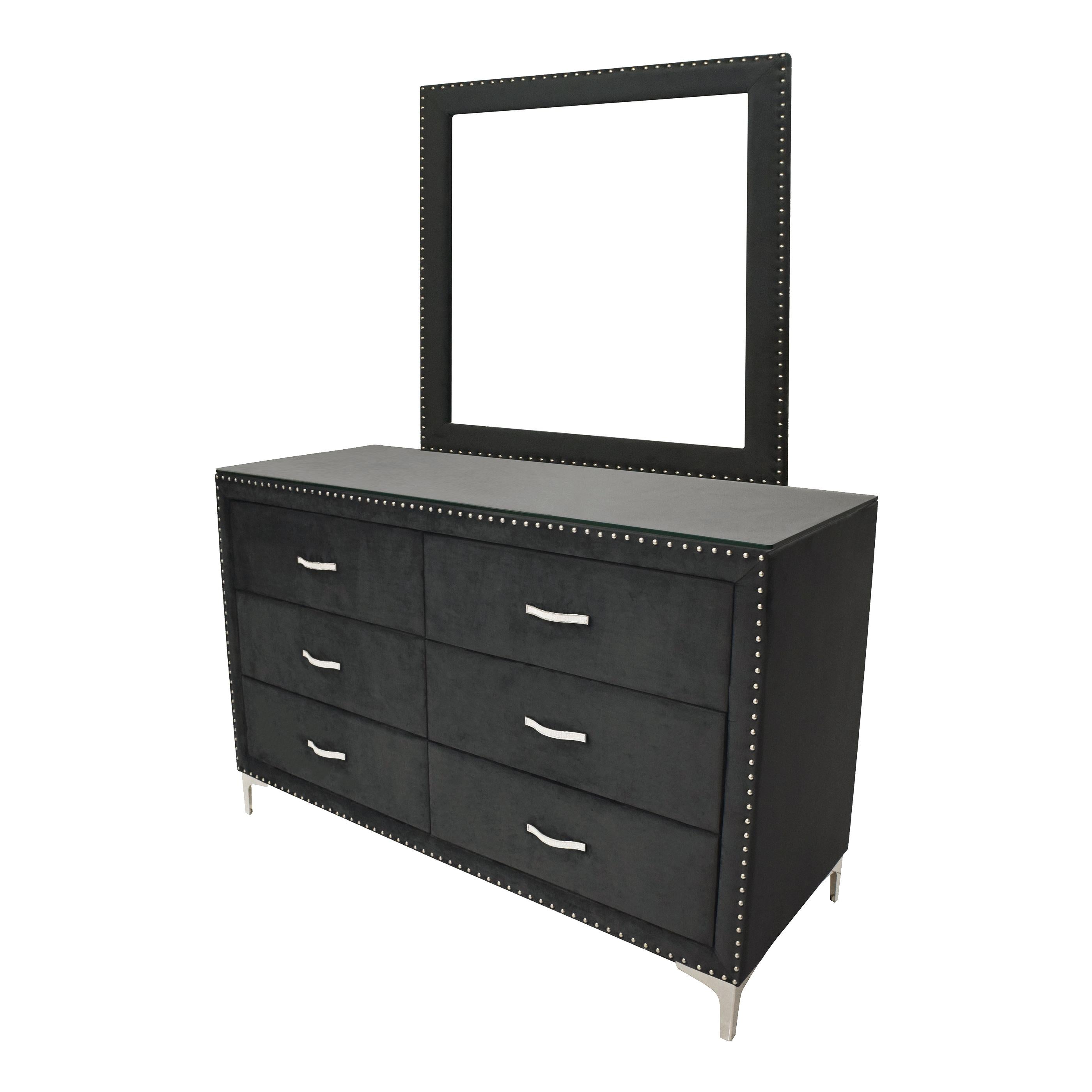 Crown Mark Lucinda B9265-1 Dresser - Black - Image 3