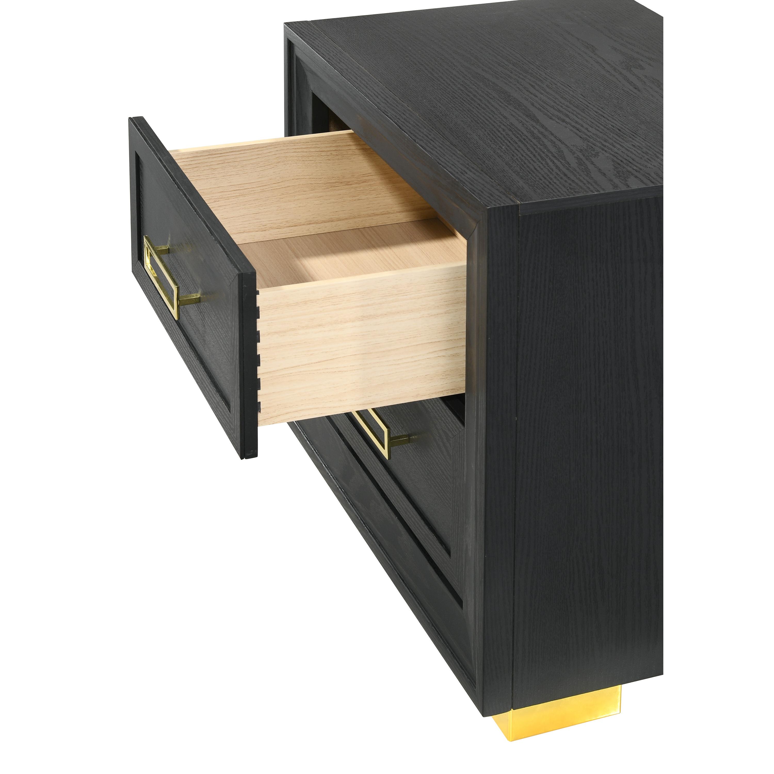 Crown Mark Pepe B9290-2 Nightstand - Black - Image 3