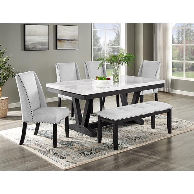Crown Mark Vance 1319T-4272 Dining Table - Dove Grey - Image 2