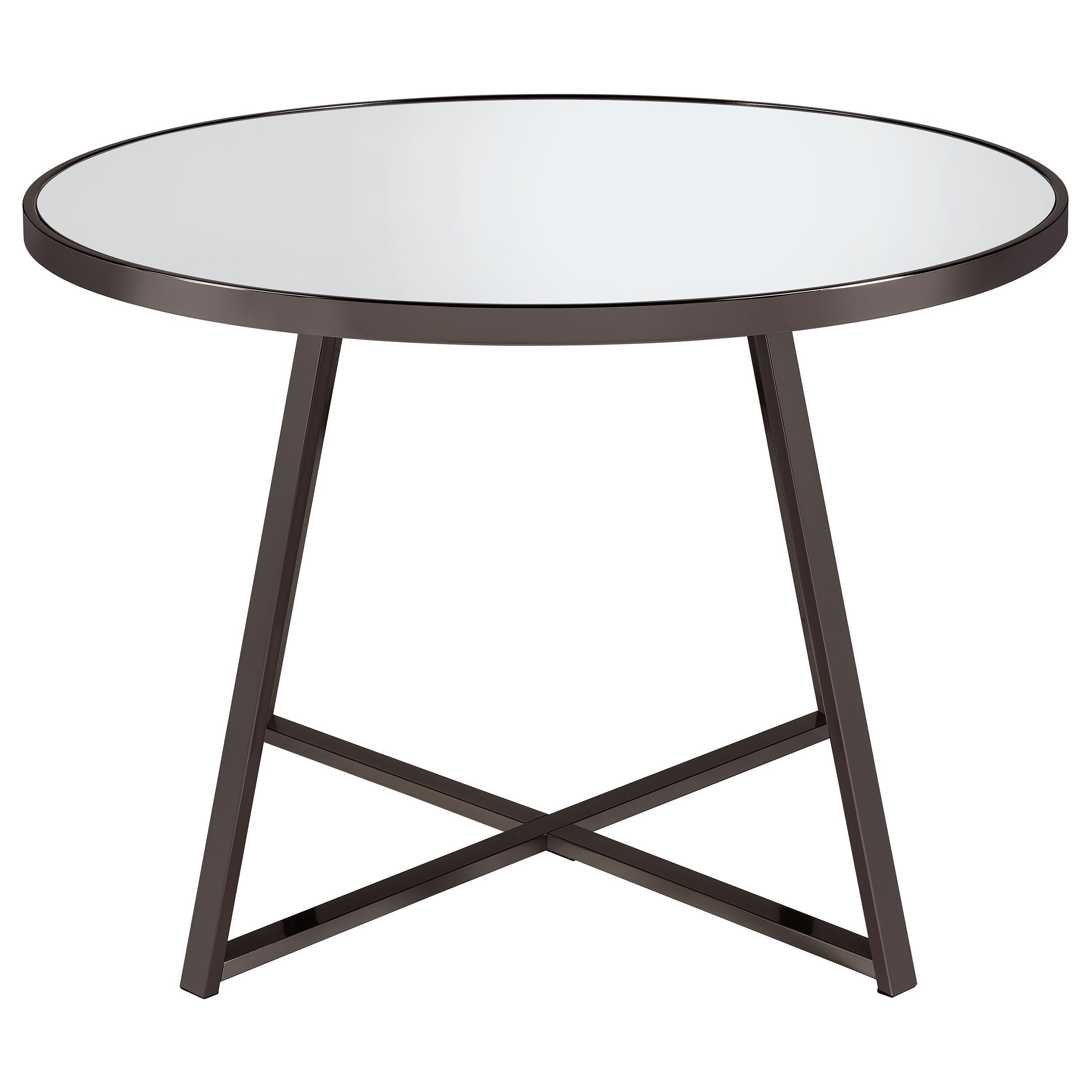Coaster Furniture Jillian 120630 Round 45-inch Mirror Top Dining Table - Black Nickel - Image 2