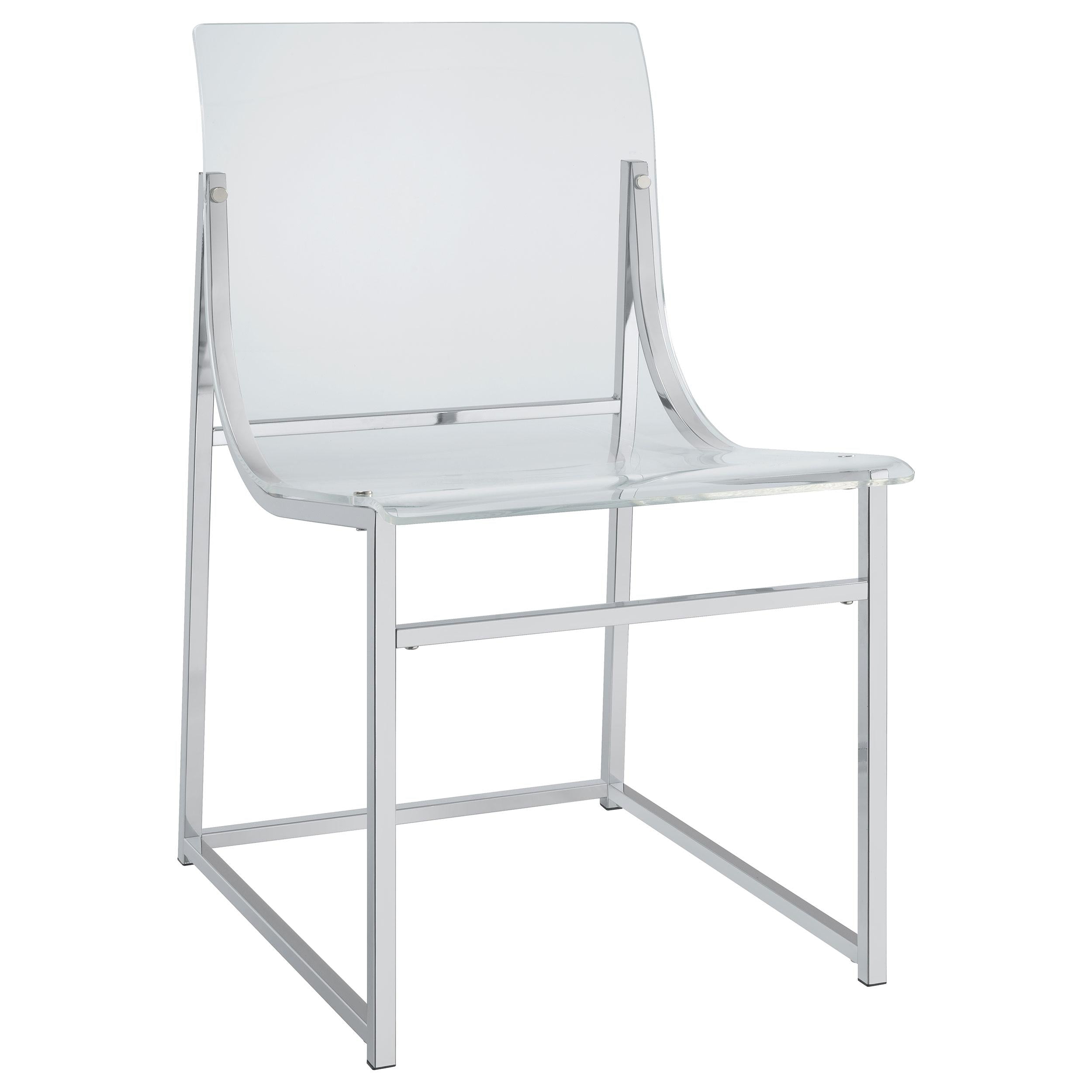 Coaster Furniture Adino 121182 Acrylic Dining Side Chair - Chrome - Image 1