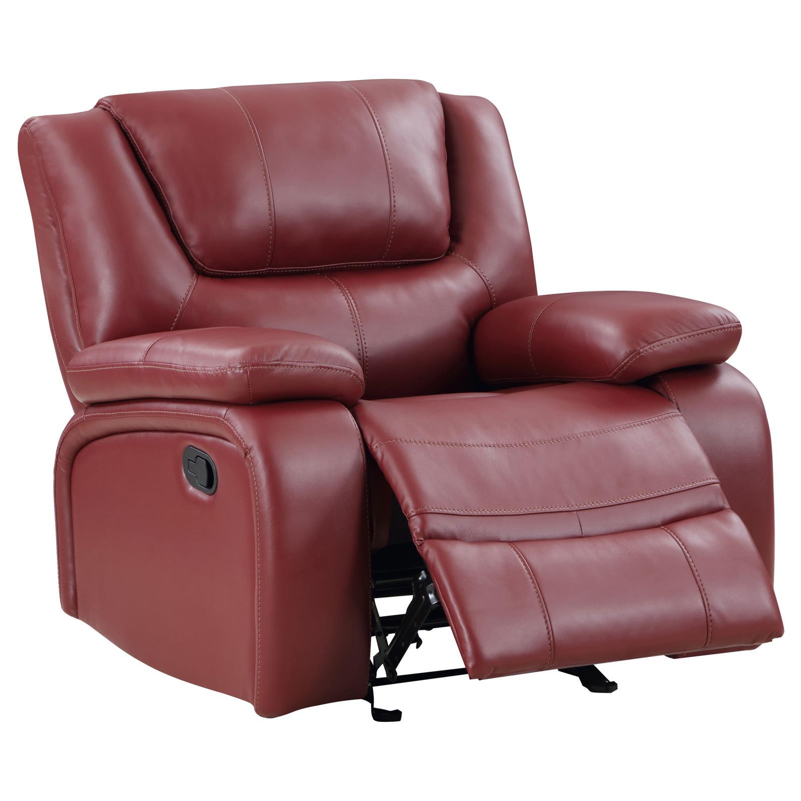 Coaster Furniture Camila 610243 Upholstered Glider Recliner Chair - Red - Image 3