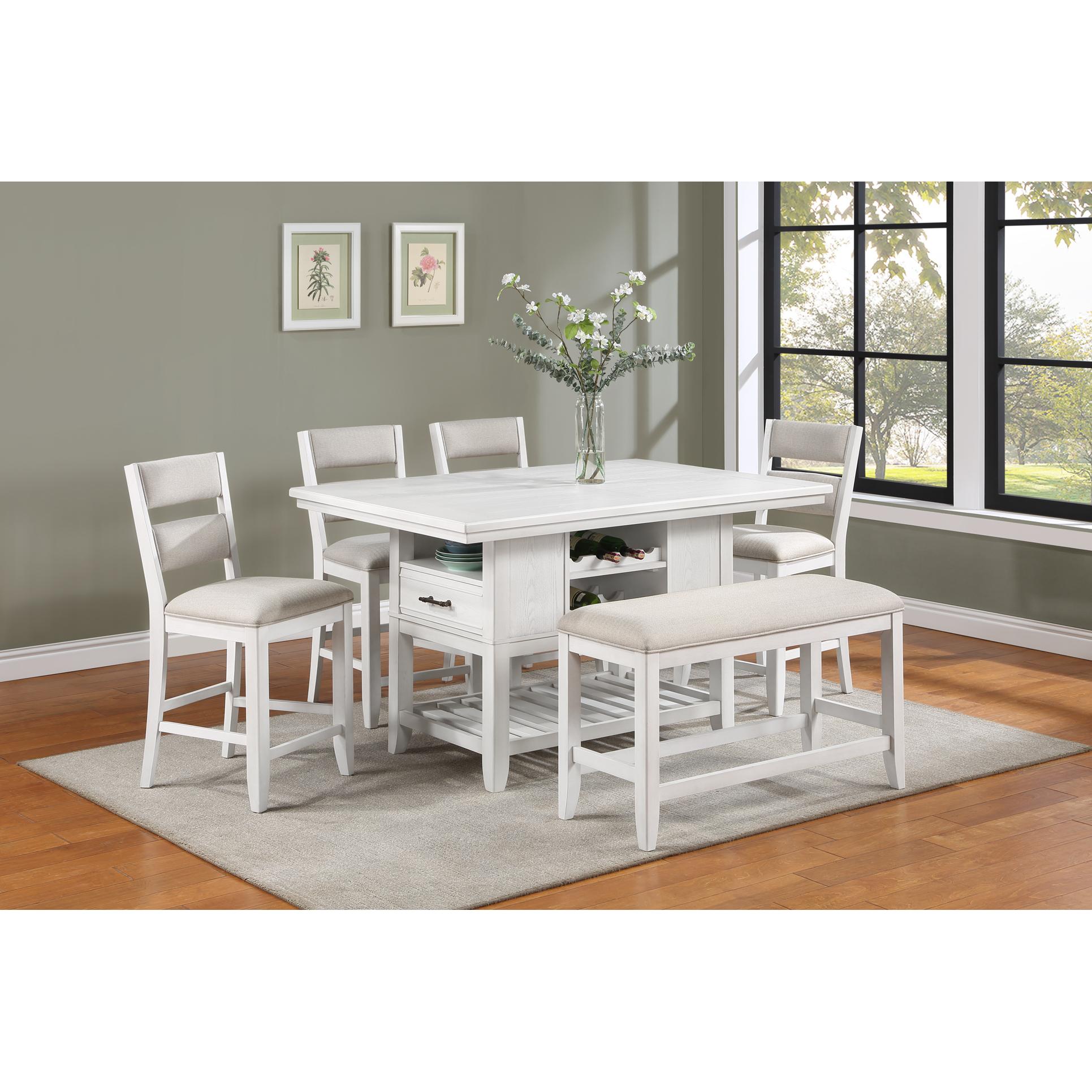 Crown Mark Wendy 2717-BENCH Counter Height Bench - Image 2
