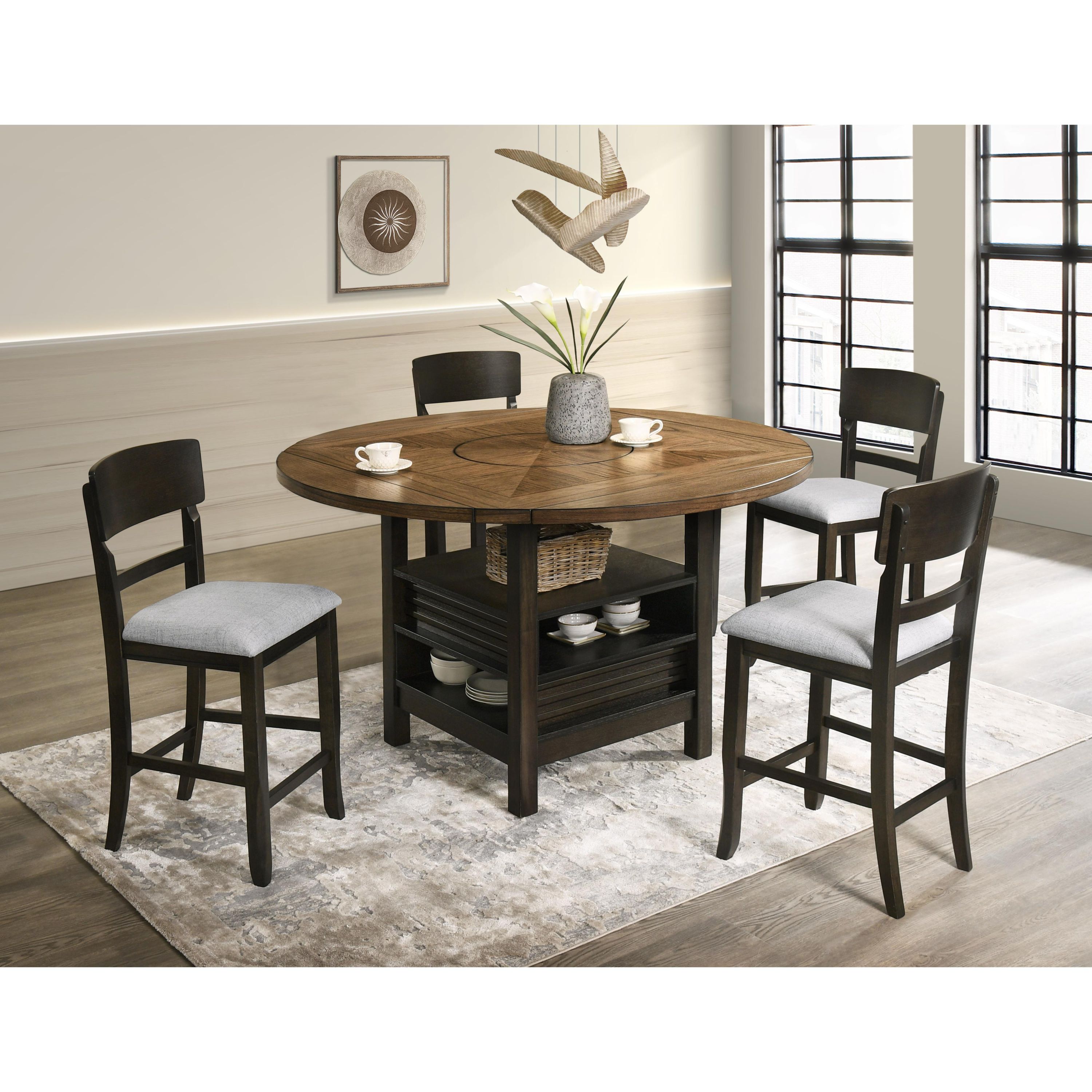 Crown Mark Oakly 2848S-24 Counter Height Dining Chair - Image 3