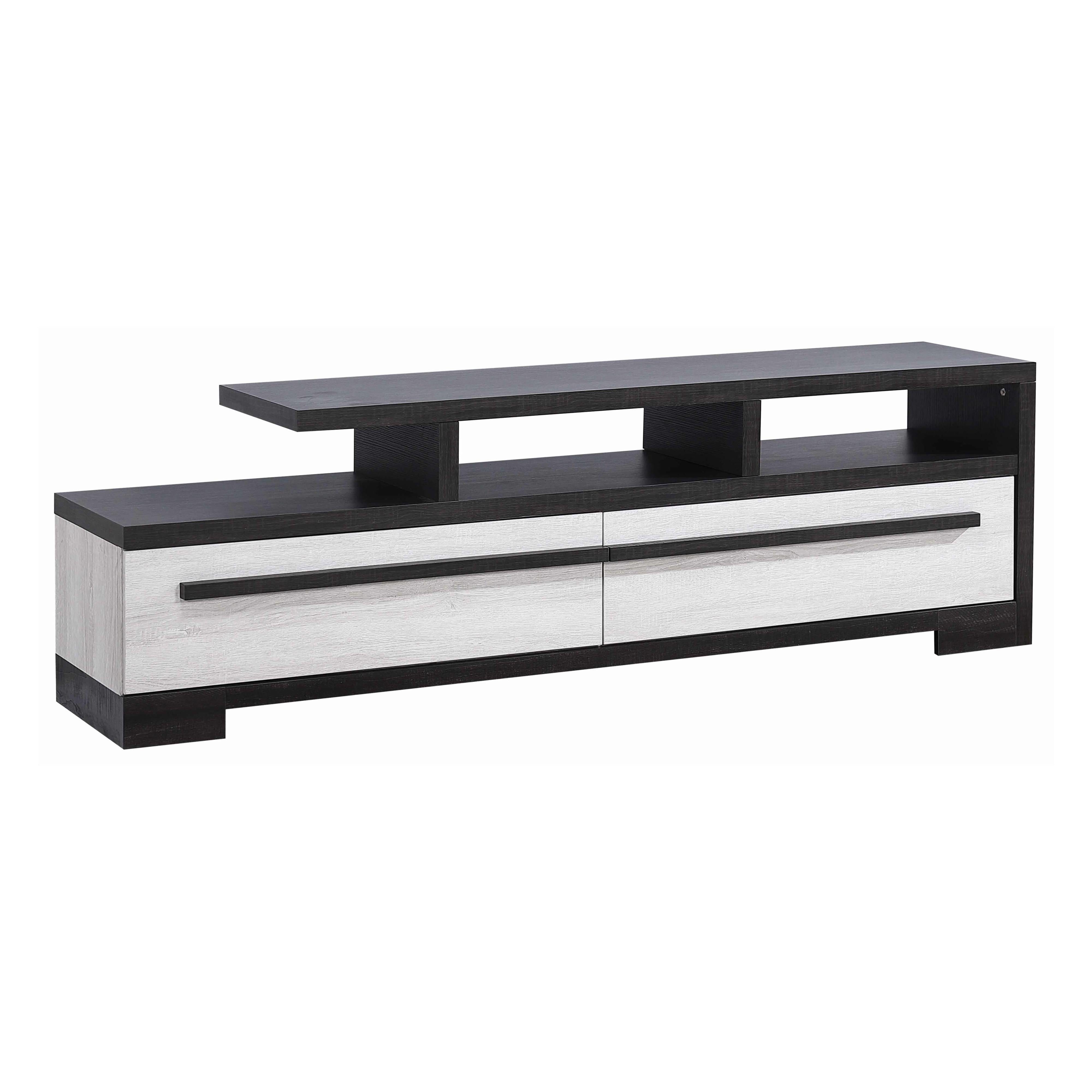 Crown Mark Remington B8162-9 TV Stand - Black/White - Image 1