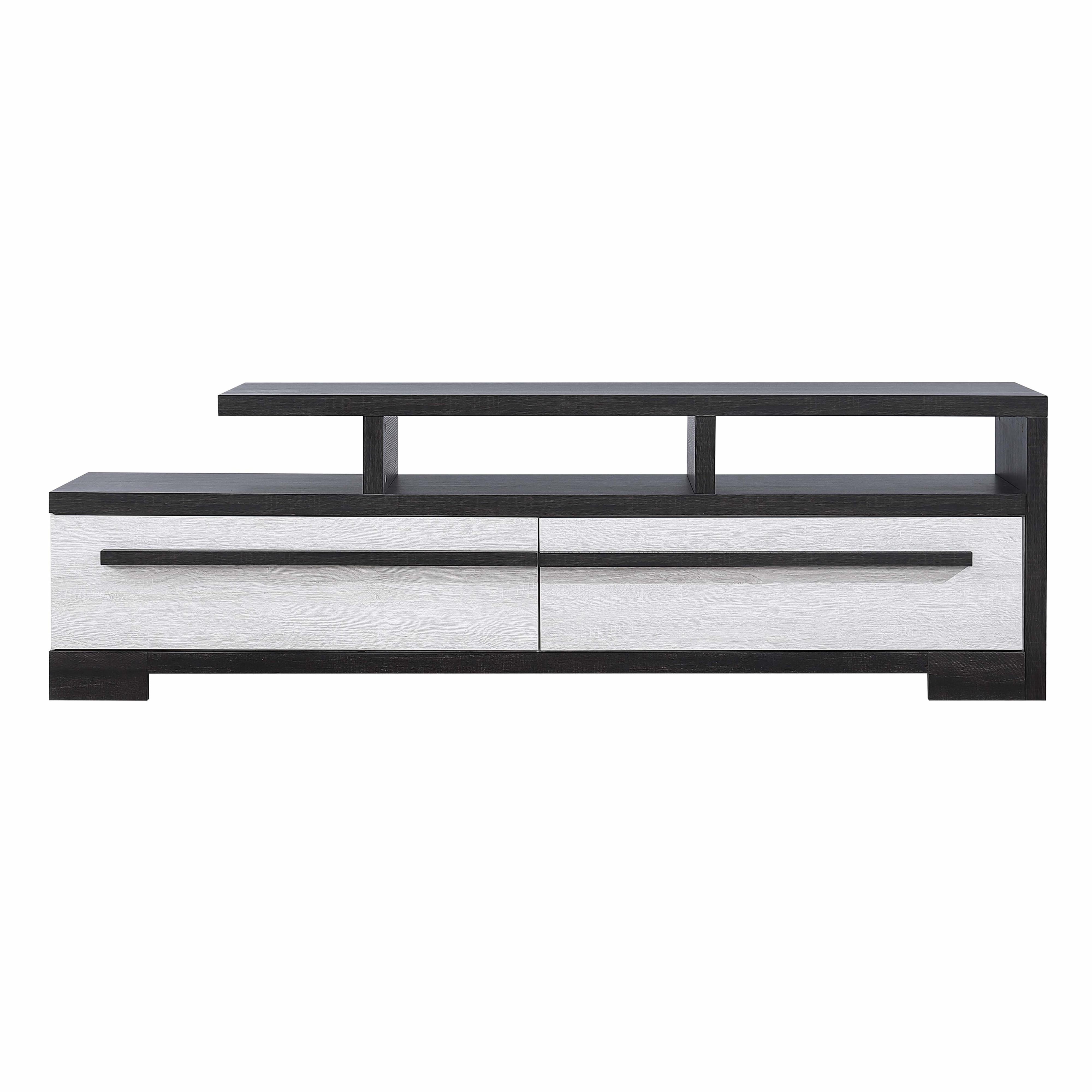 Crown Mark Remington B8162-9 TV Stand - Black/White - Image 2