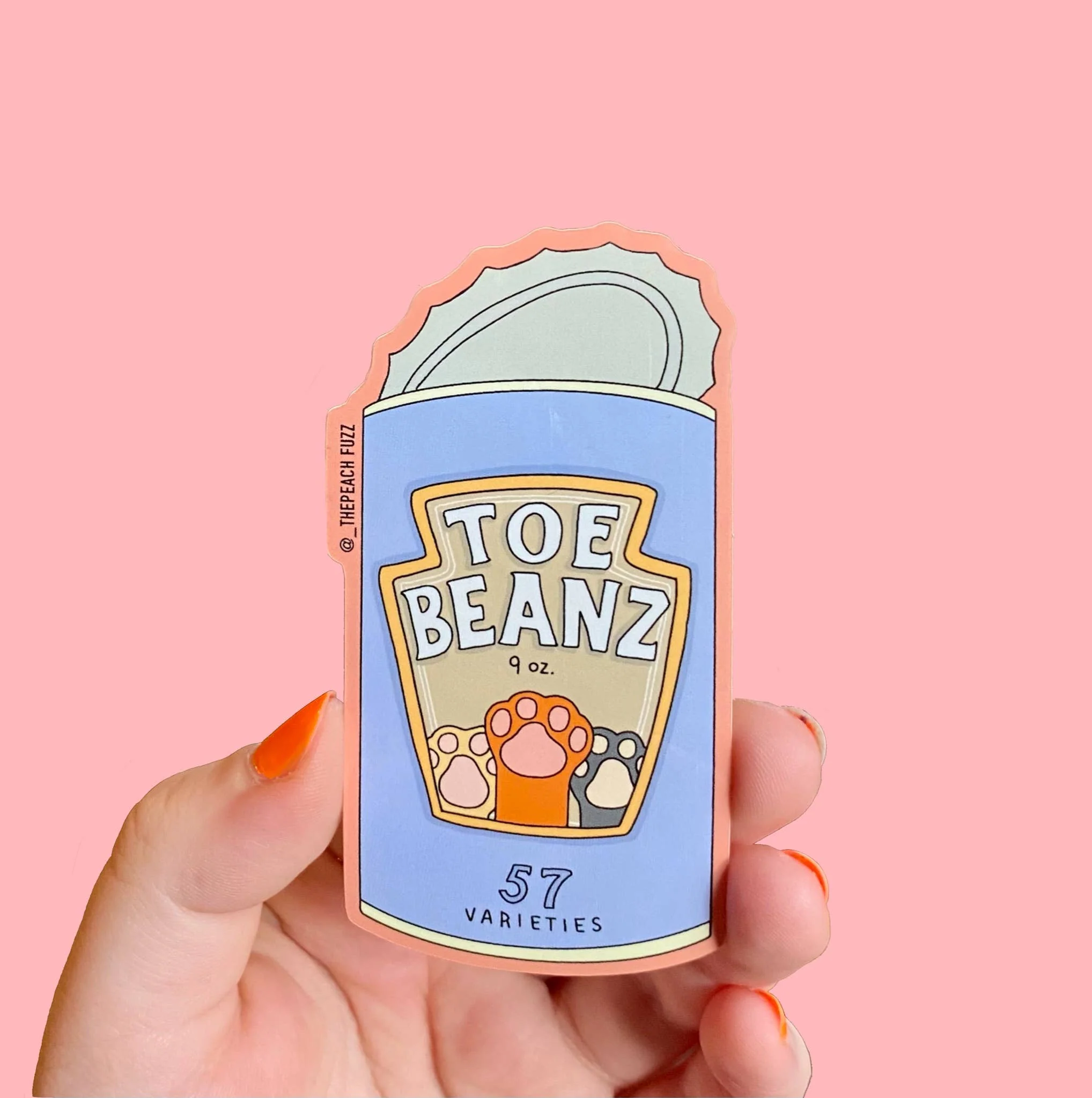 Toe Beans Sticker - Image 1